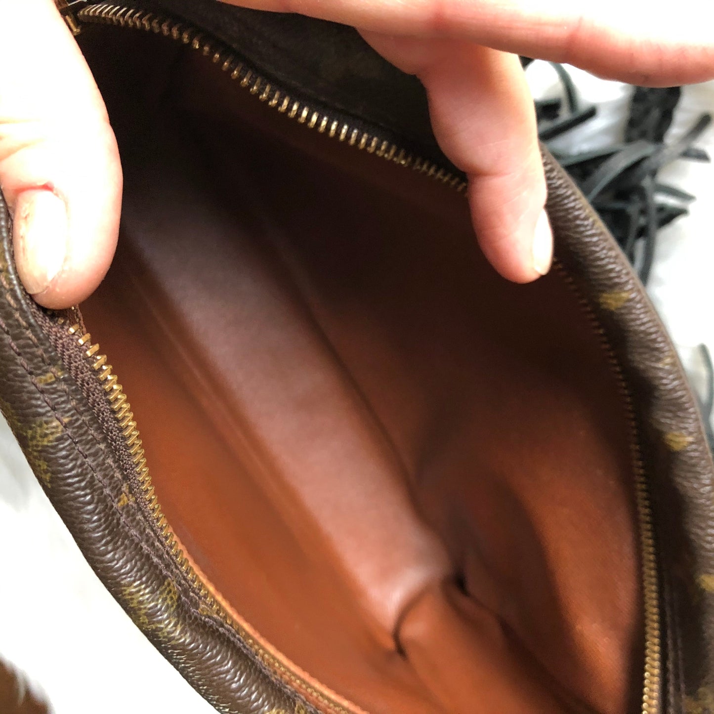 The Sparrow Crossbody Bag in Black Monogram