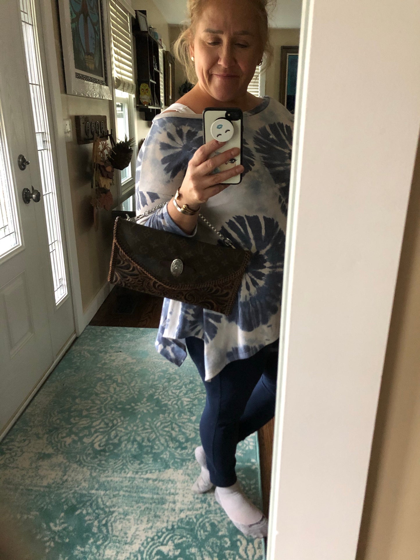The Eagle - Monogram with Brown/Black SwirlOrvis bags Crossbody/Clutch Bag