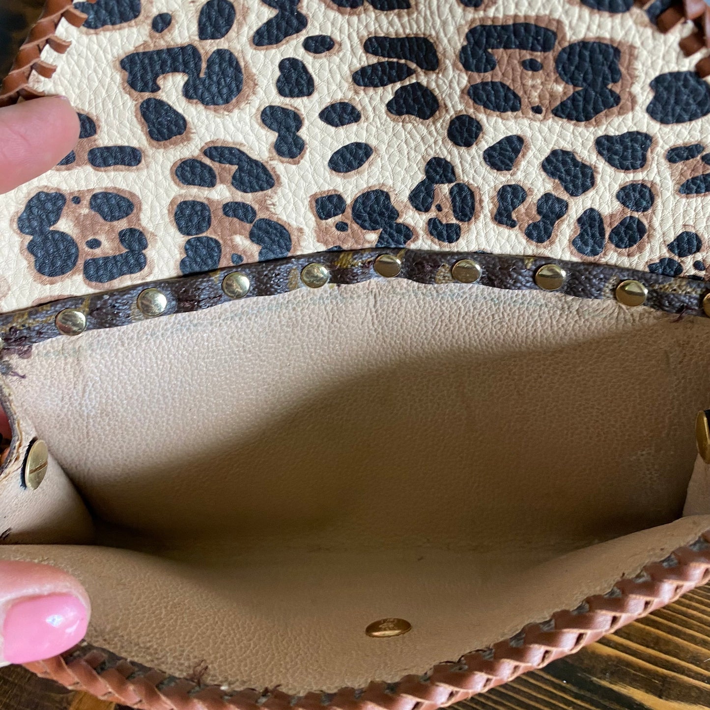 The Junco -Orvis bags Monogram in Whiskey Crossbody Bag