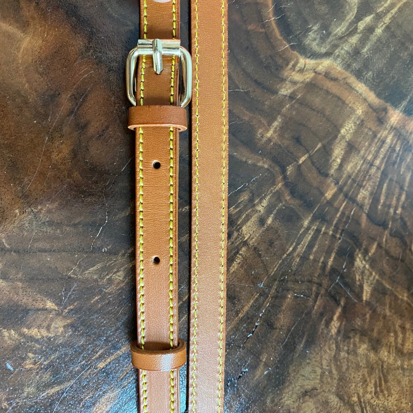 The Swan -Orvis bags Monogram in Dark Vachetta Crossbody - 2 Straps!