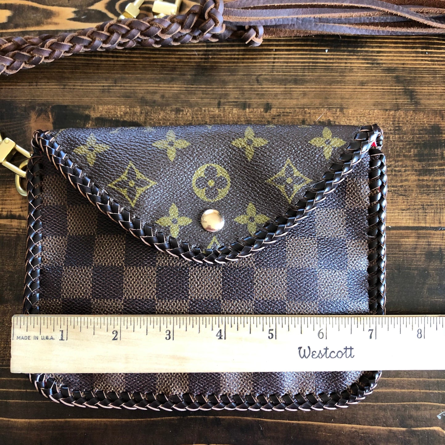 The Falcon -Orvis bags Damier/Monogram Mix Wristlet/Crossbody/Clutch