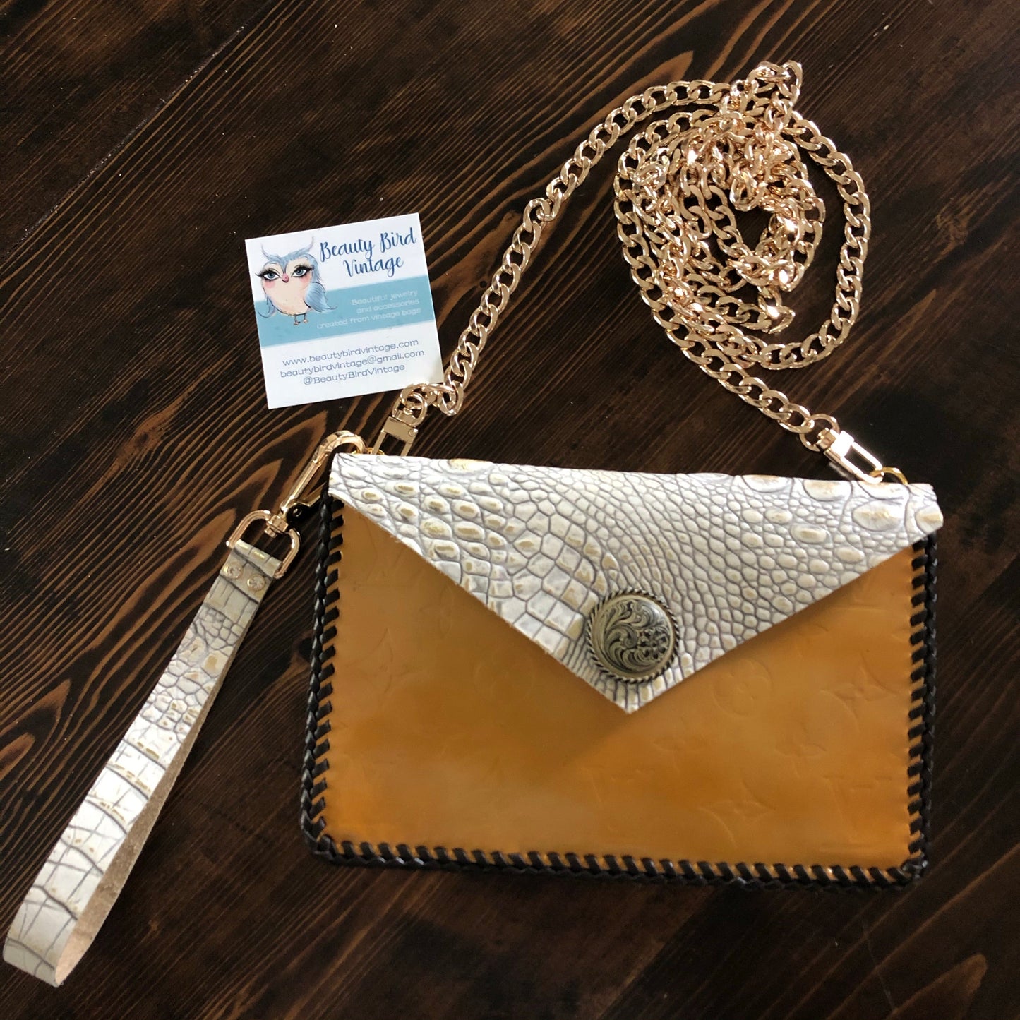 The Wren - Gold VernisOrvis bags Wristlet/Crossbody/Clutch Bag
