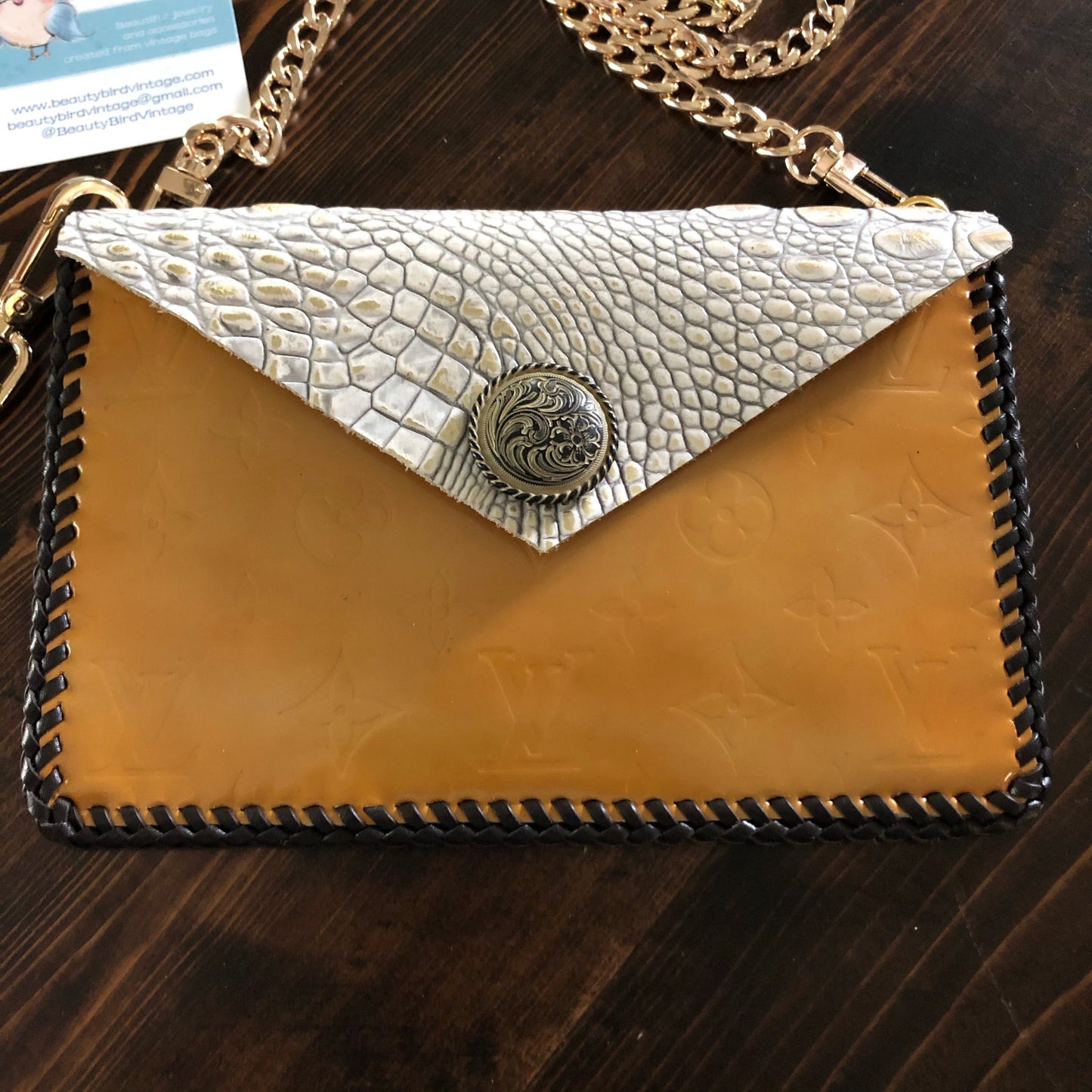 The Wren - Gold VernisOrvis bags Wristlet/Crossbody/Clutch Bag