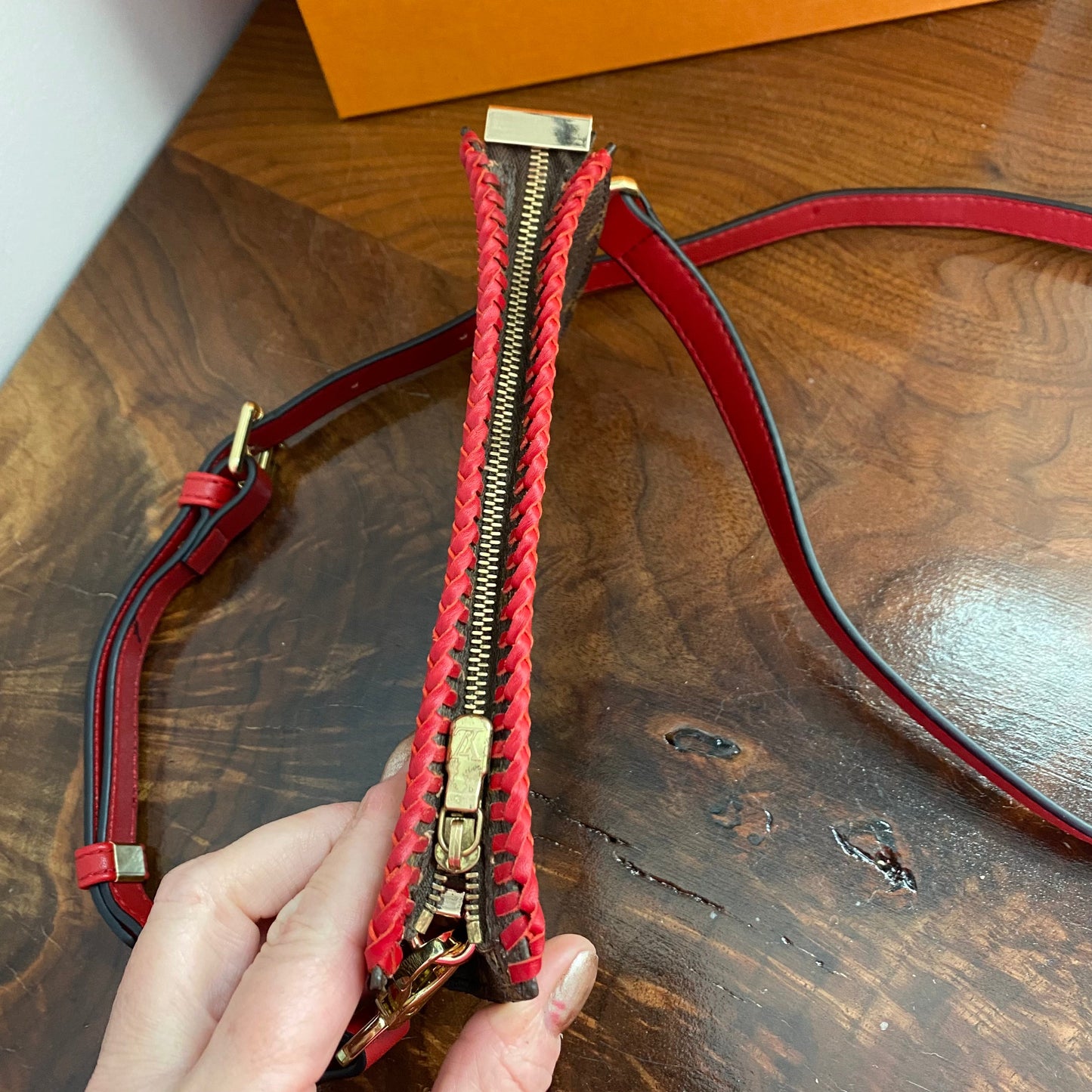 The Junco Crossbody -Orvis bags Monogram in Red