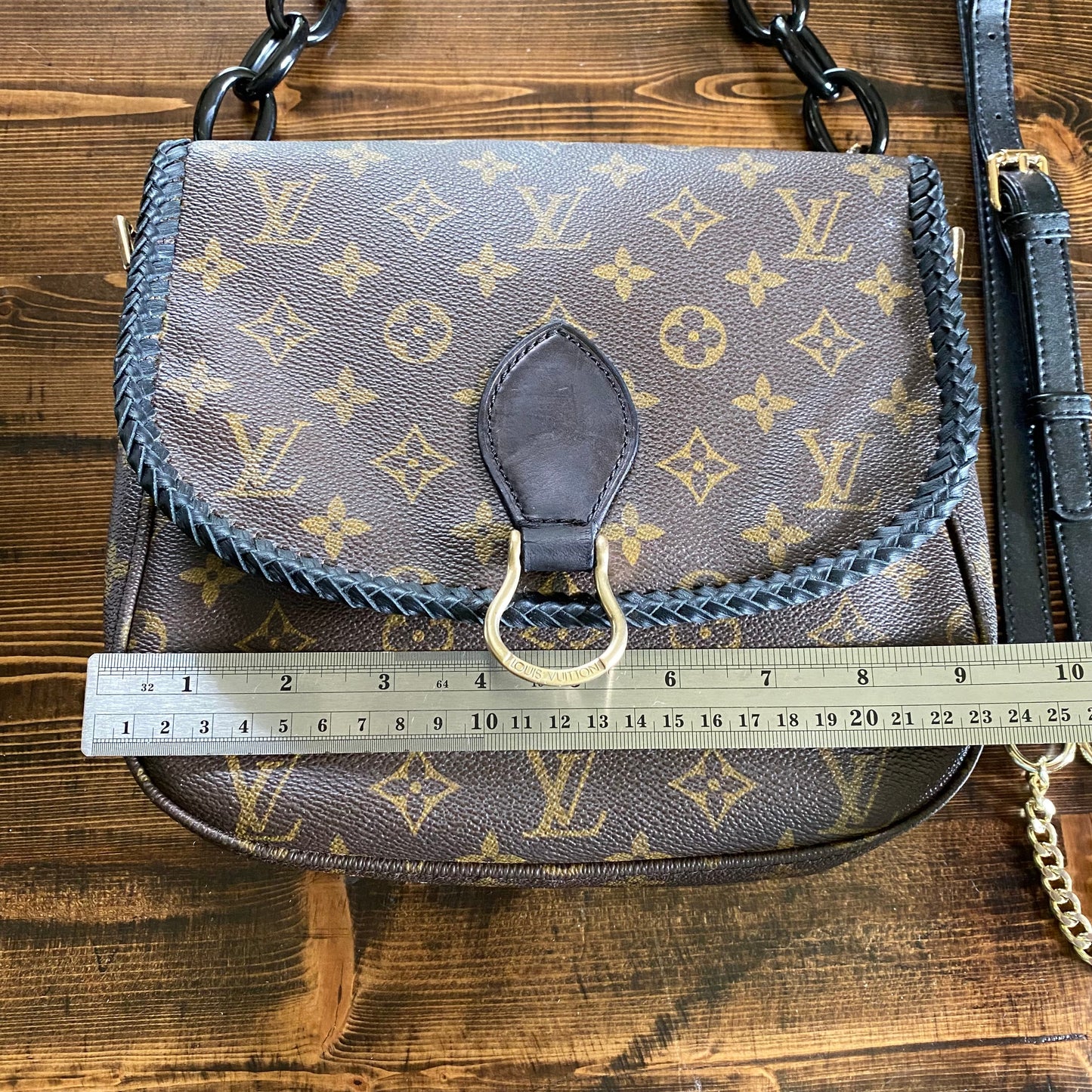 The Swift -Orvis bags Monogram Black Crossbody (2 straps!)