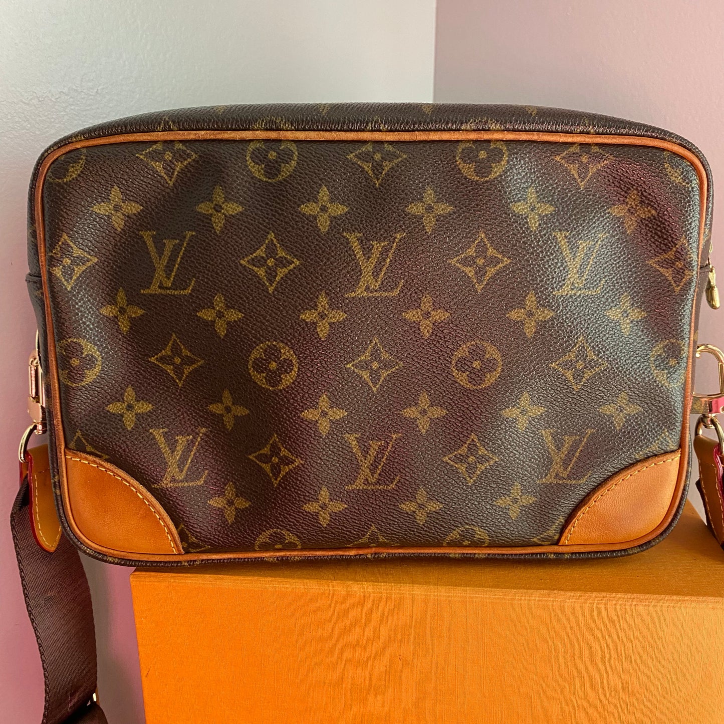 The Sparrow Crossbody -Orvis bags Monogram in Tan