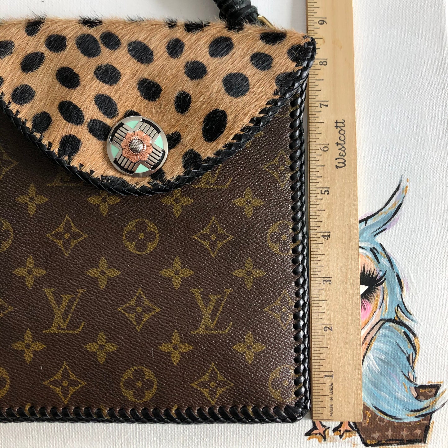 The Robin -Orvis bags Monogram Cheetah Crossbody
