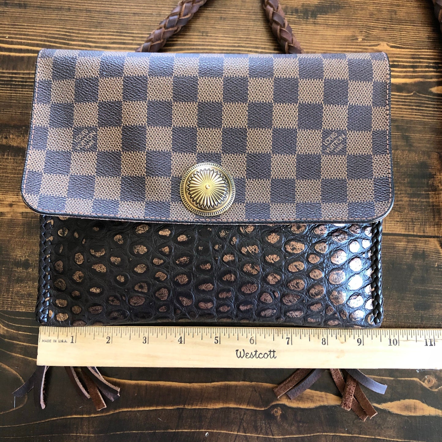 The Warbler Crossbody/Clutch in Damier Ebene