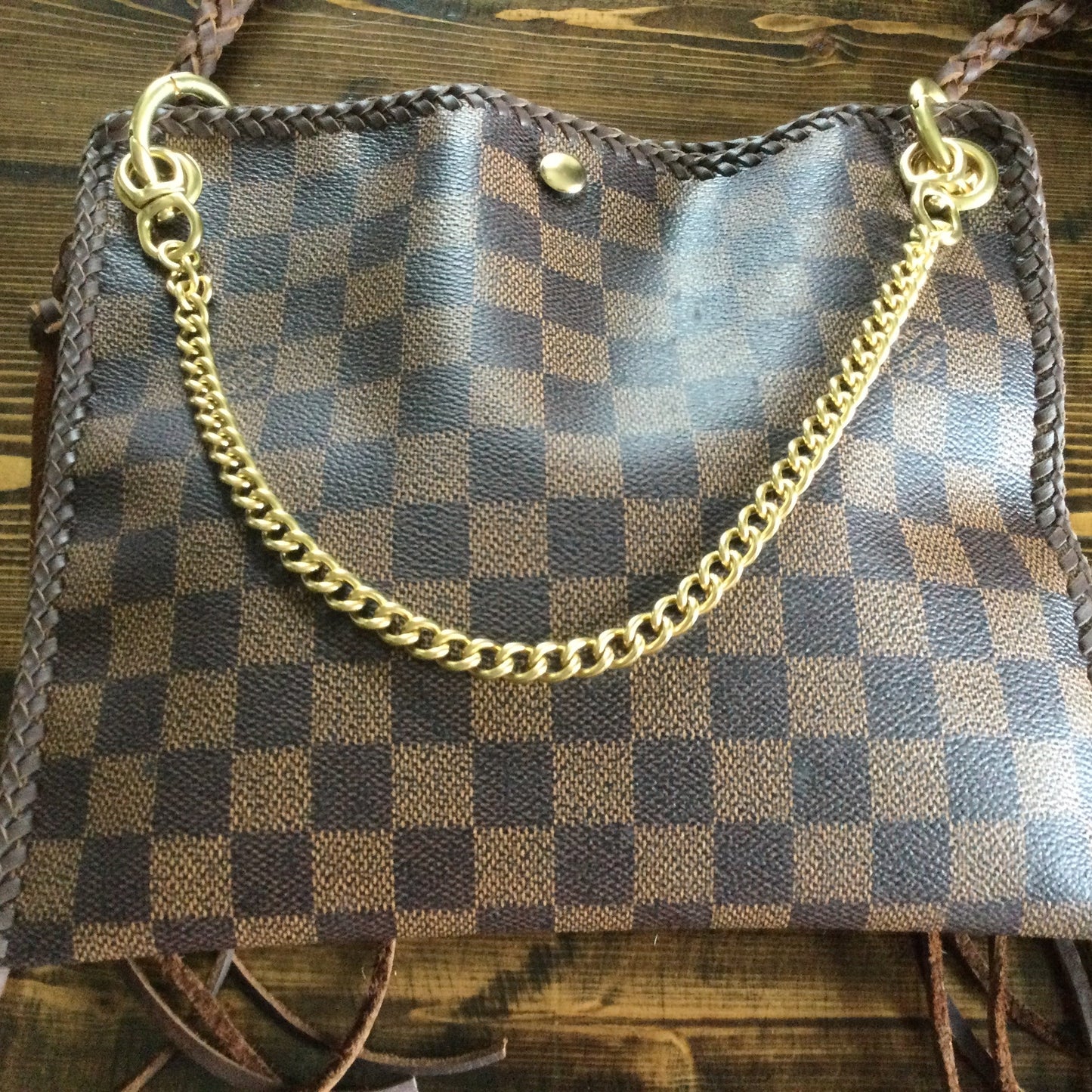 The Nuthatch -Orvis bags Damier Crossbody (Gold Hardware)
