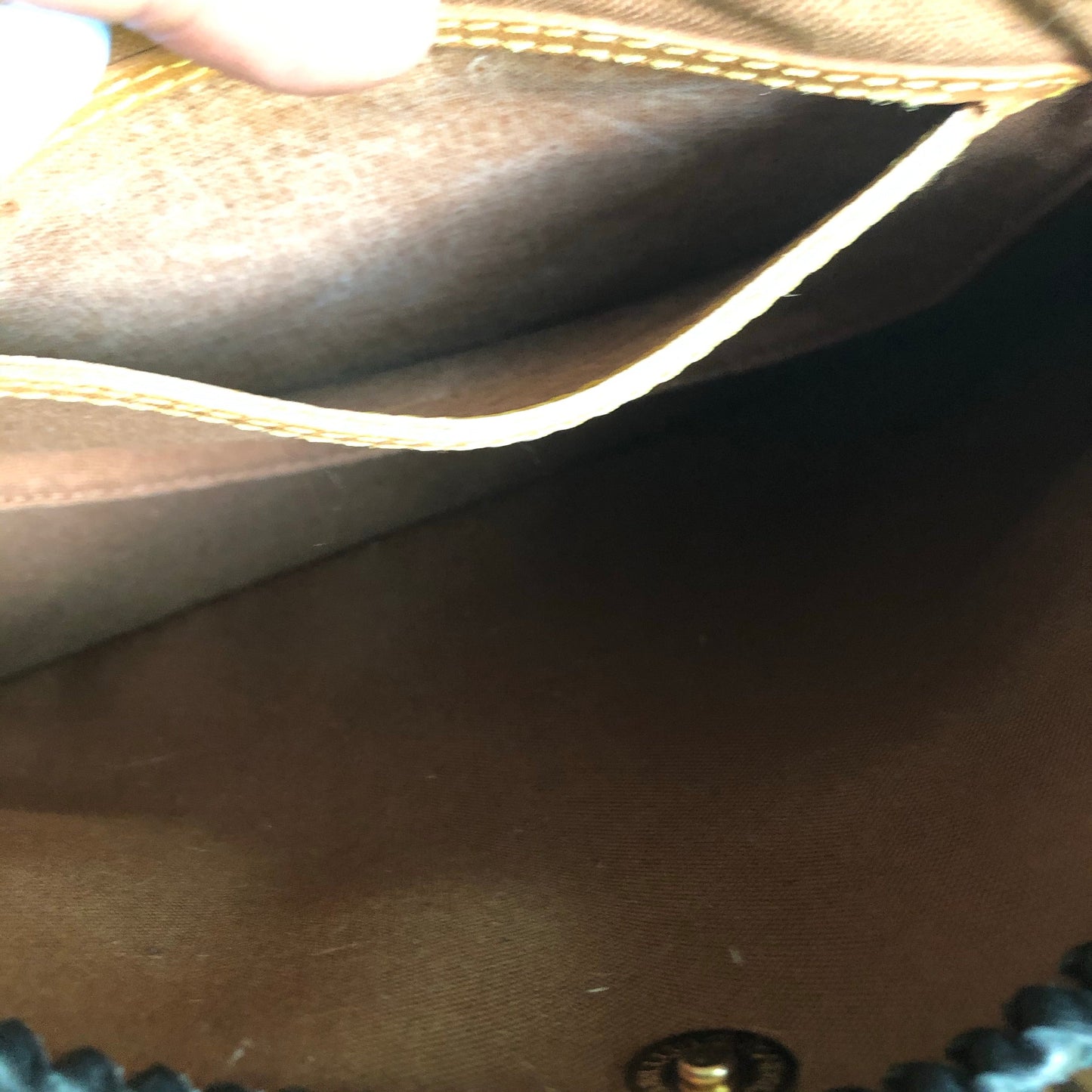 The Peacock -Orvis bags Monogram Hobo Crossbody in Black - Brass Hardware