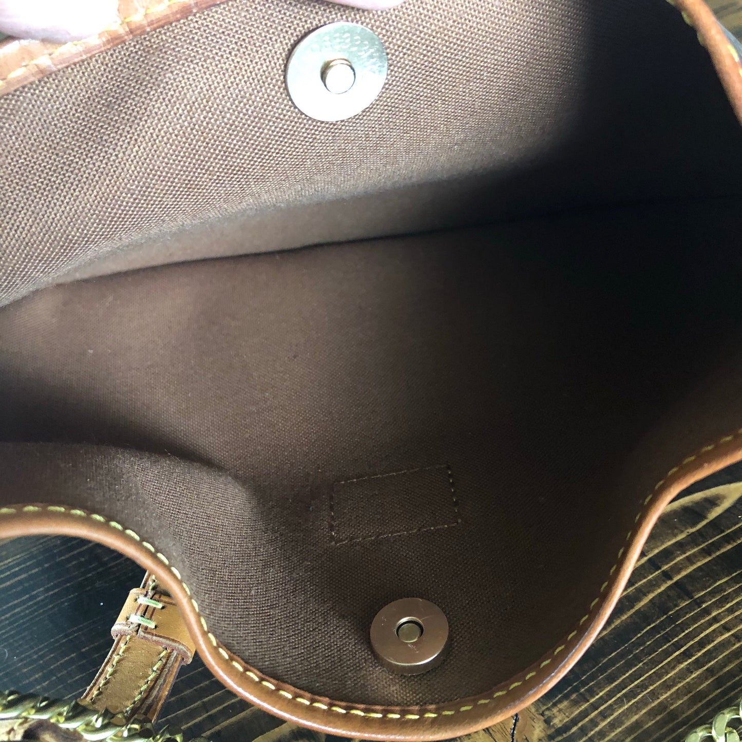 The Peacock -Orvis bags Monogram Hobo Crossbody - Vachetta and Brass