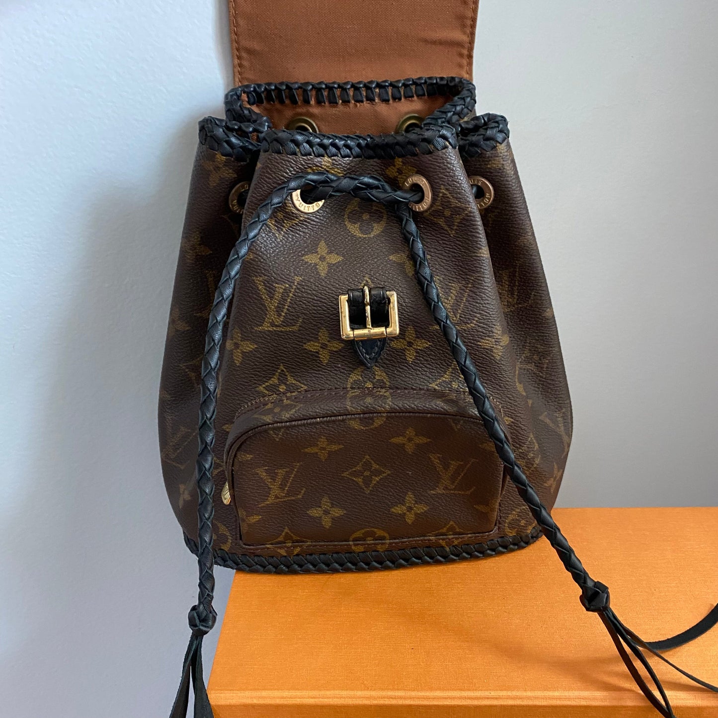 The Loon -Orvis bags Monogram Mini Backpack in Black