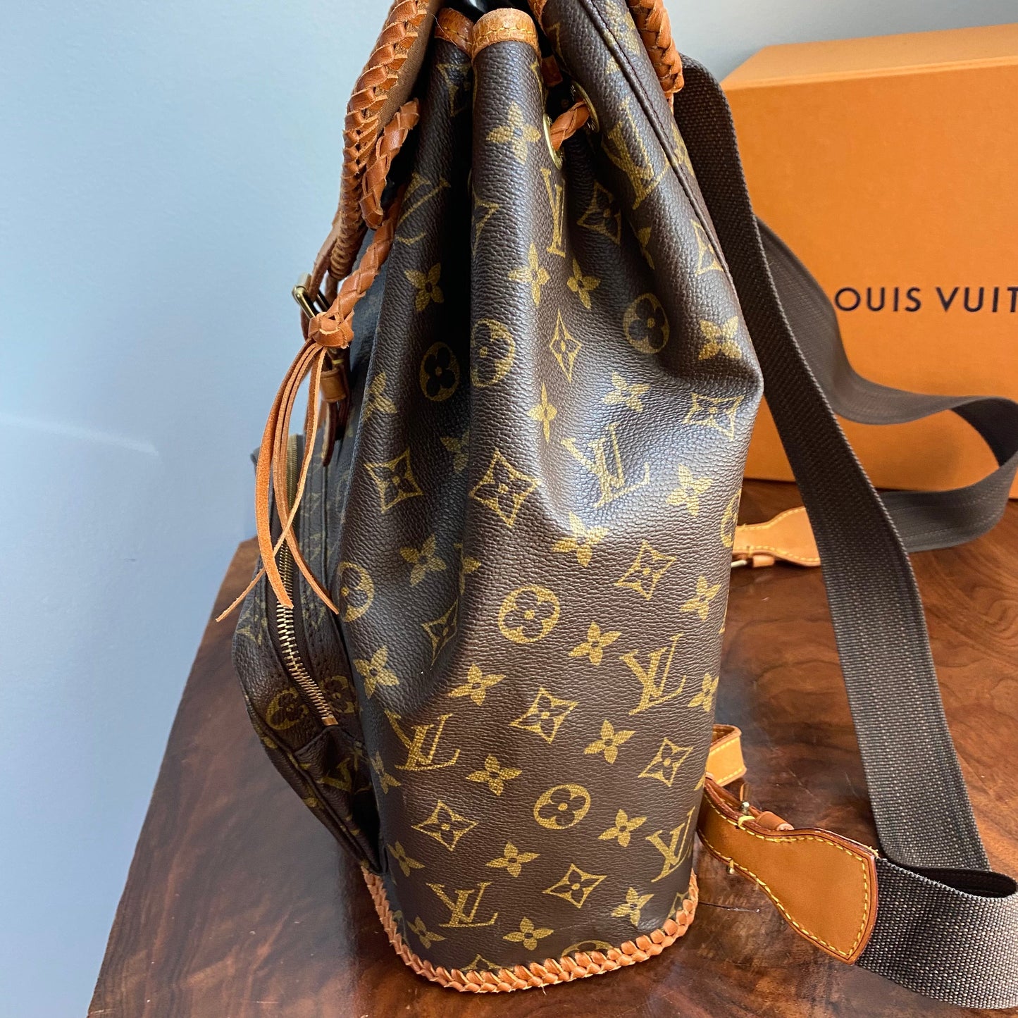 The Loon -Orvis bags Monogram Backpack in Tan