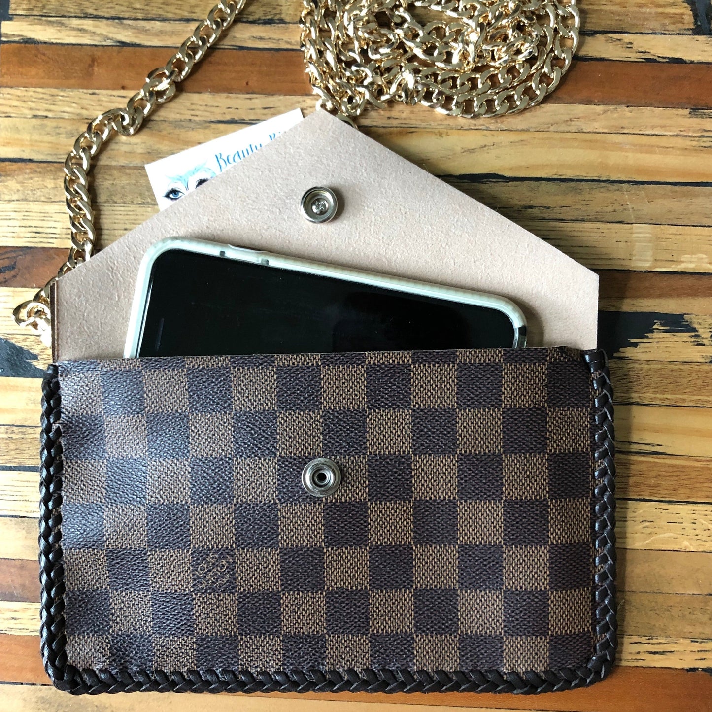 The Wren - Damier/Monogram MixOrvis bags Wristlet/Crossbody/Clutch