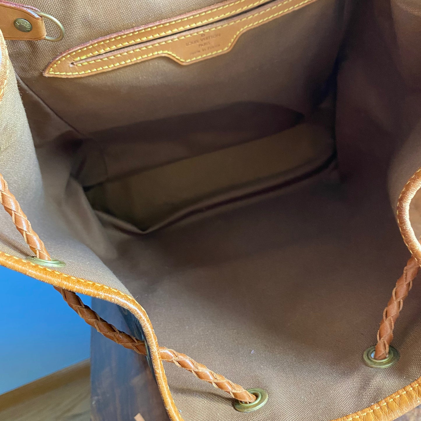 The Loon -Orvis bags Monogram Backpack in Tan