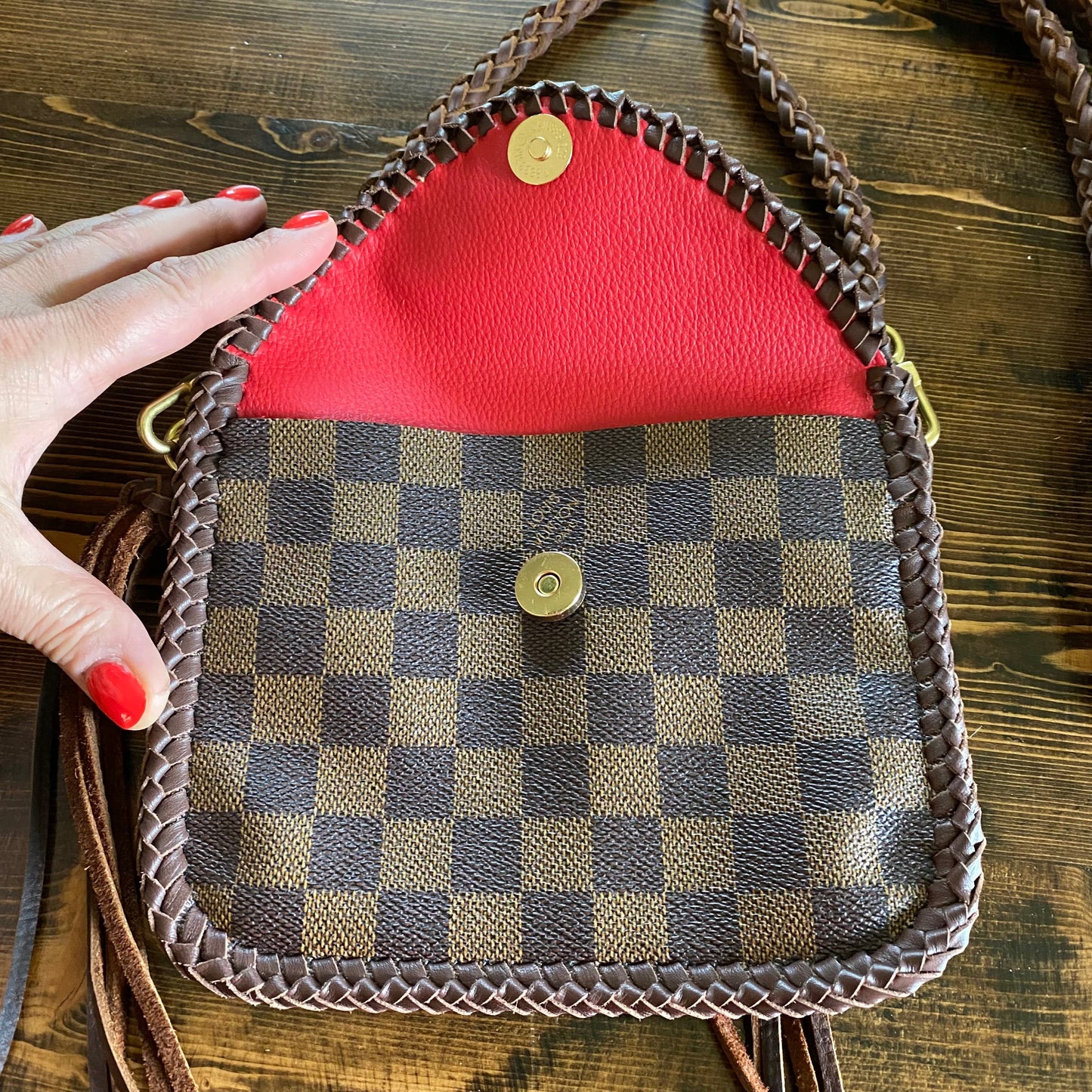 The Falcon - Damier/Monogram MixOrvis bags Wristlet/Crossbody/Clutch