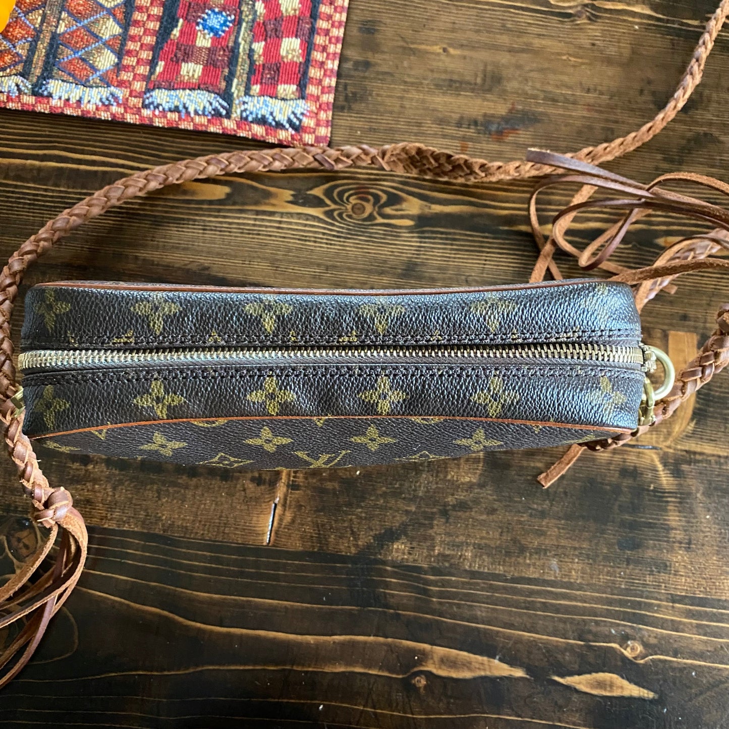 The Sparrow Crossbody Bag in Tan Monogram
