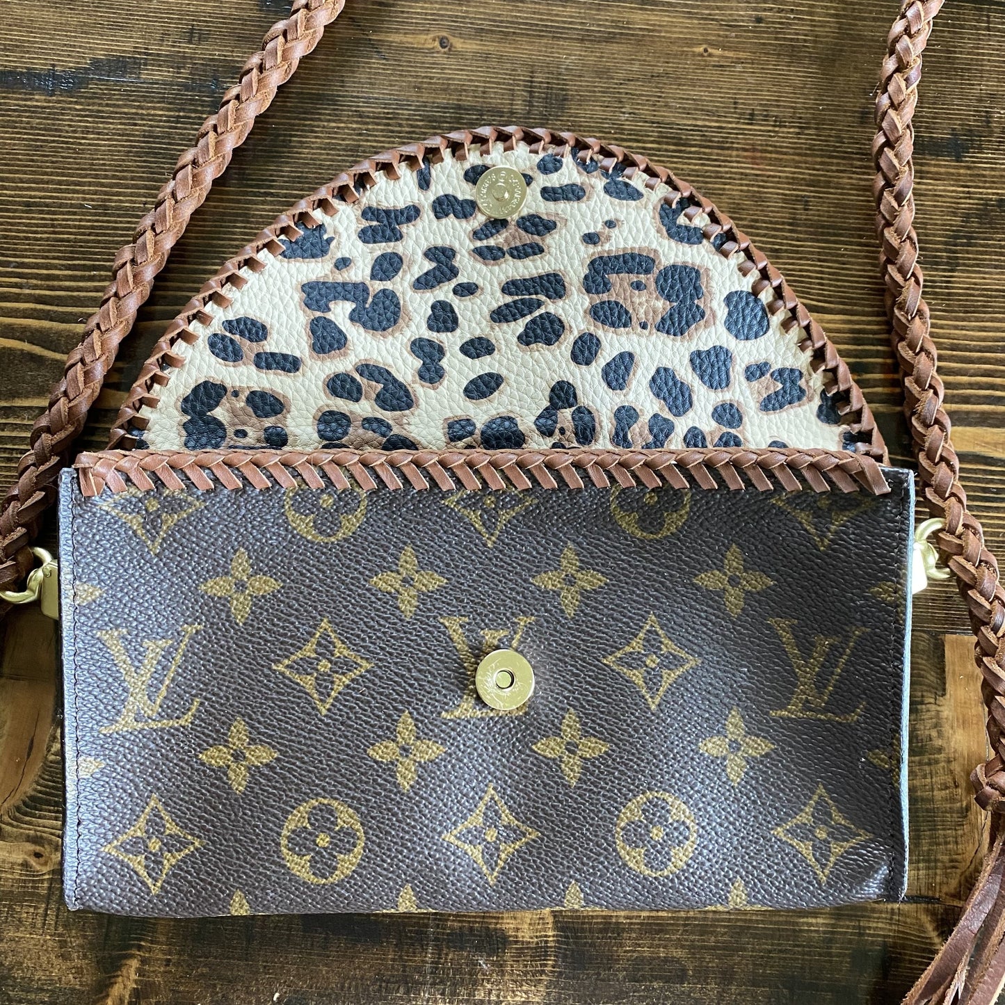 The Junco -Orvis bags Monogram in Whiskey Crossbody Bag