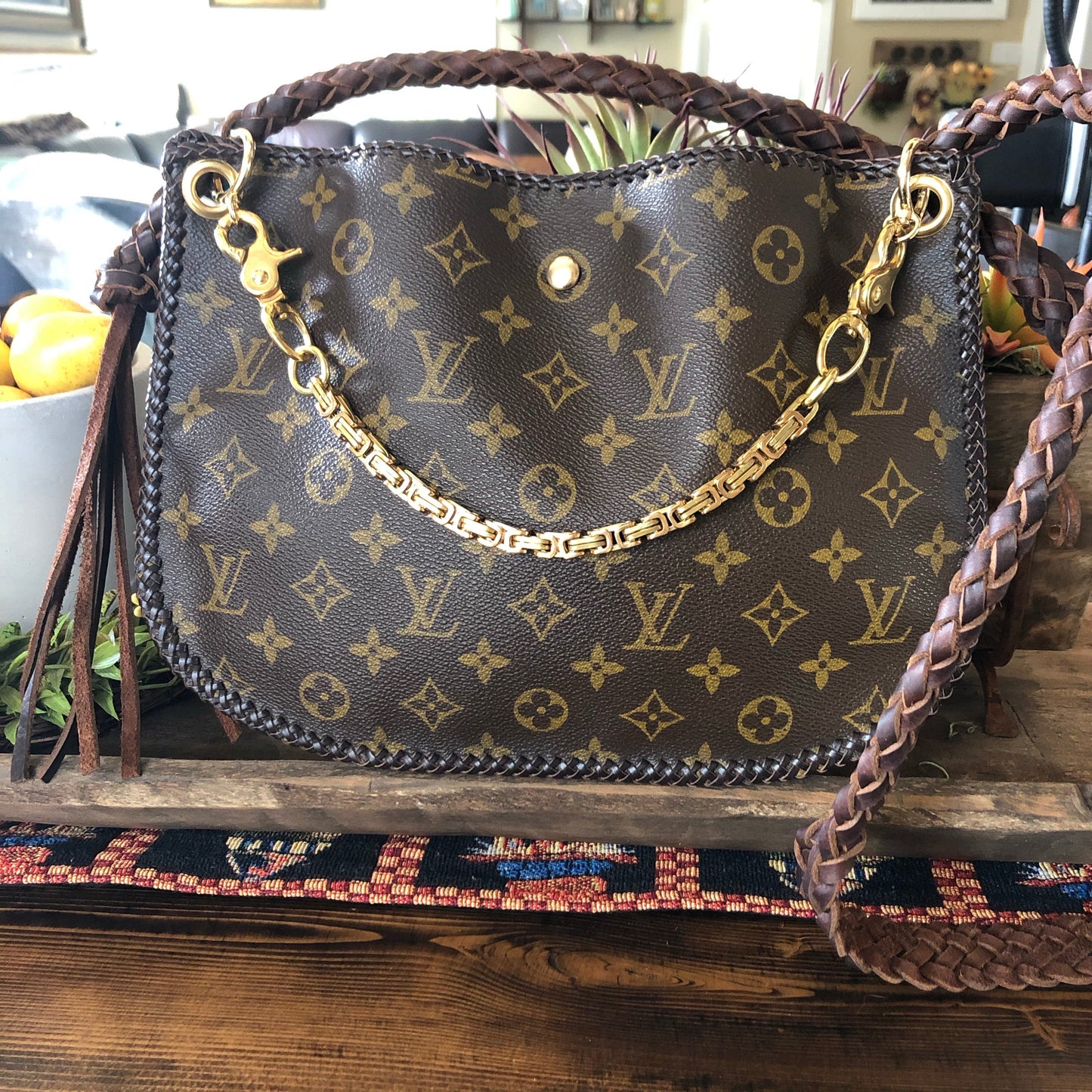 The Peacock -Orvis bags Monogram Hobo Crossbody