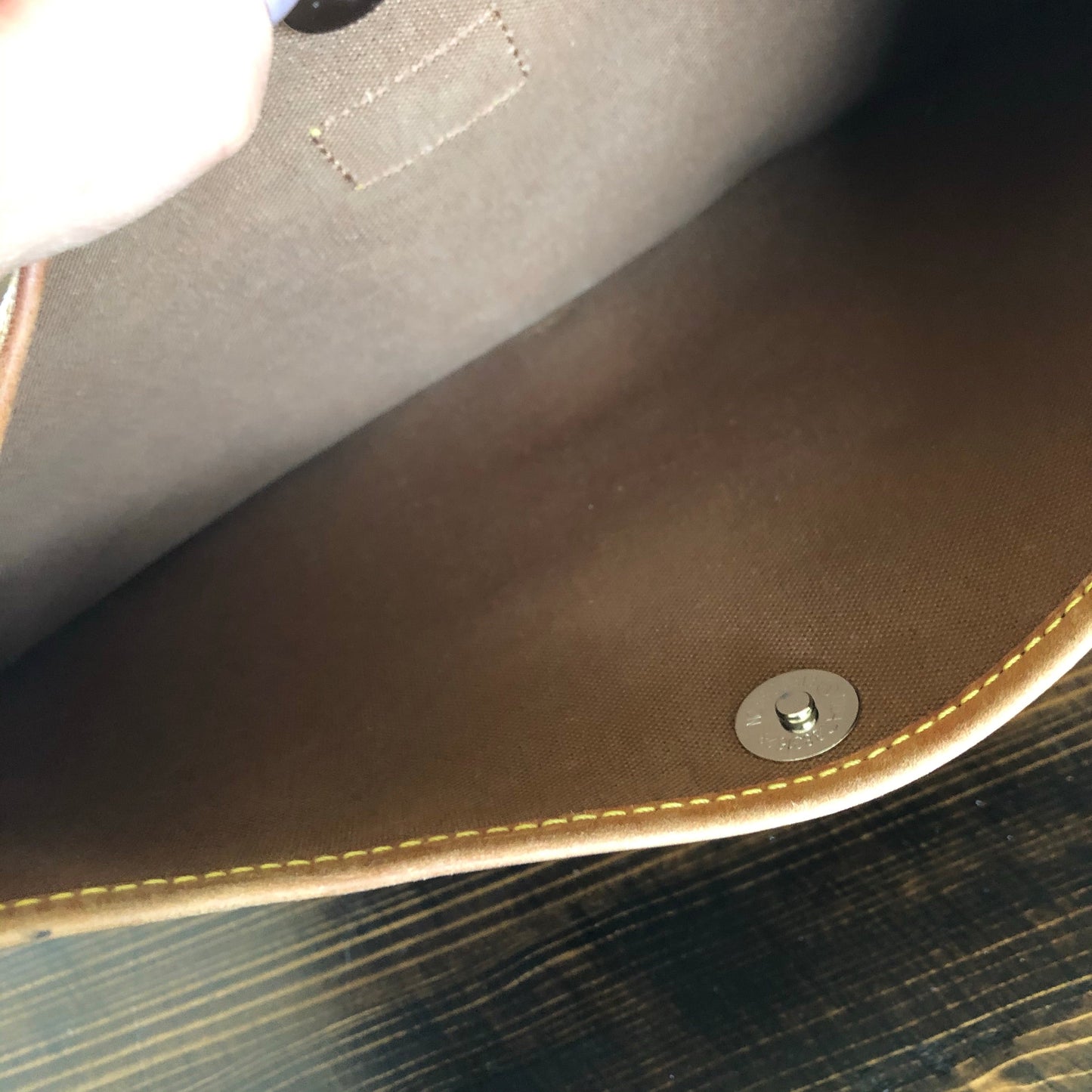 The Peacock -Orvis bags Monogram Hobo Shoulder/Crossbody Bag - Silver Hardware