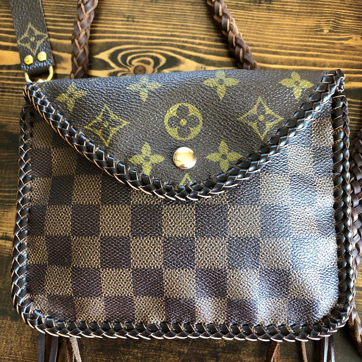 The Falcon -Orvis bags Damier/Monogram Mix Wristlet/Crossbody/Clutch