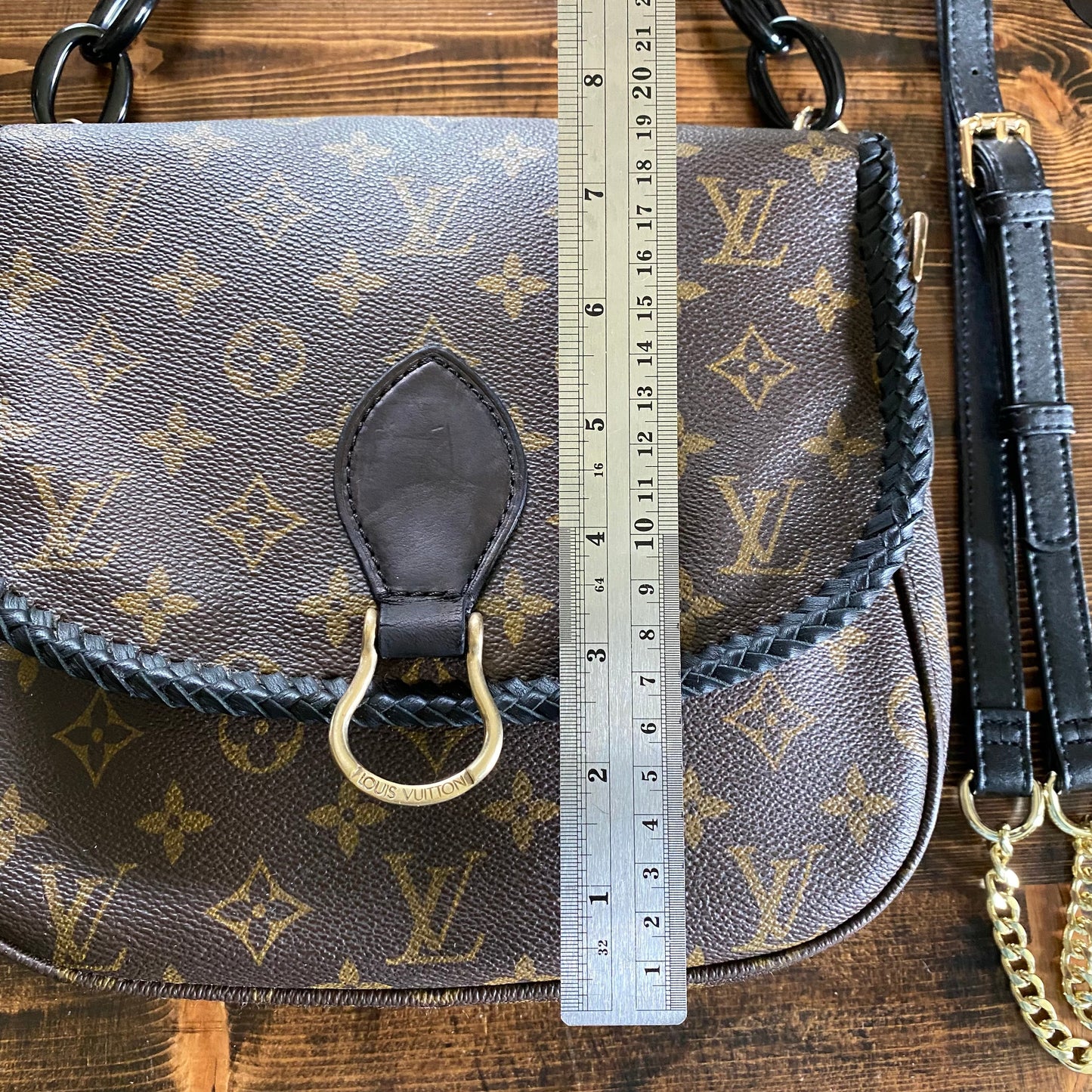 The Swift -Orvis bags Monogram Black Crossbody (2 straps!)