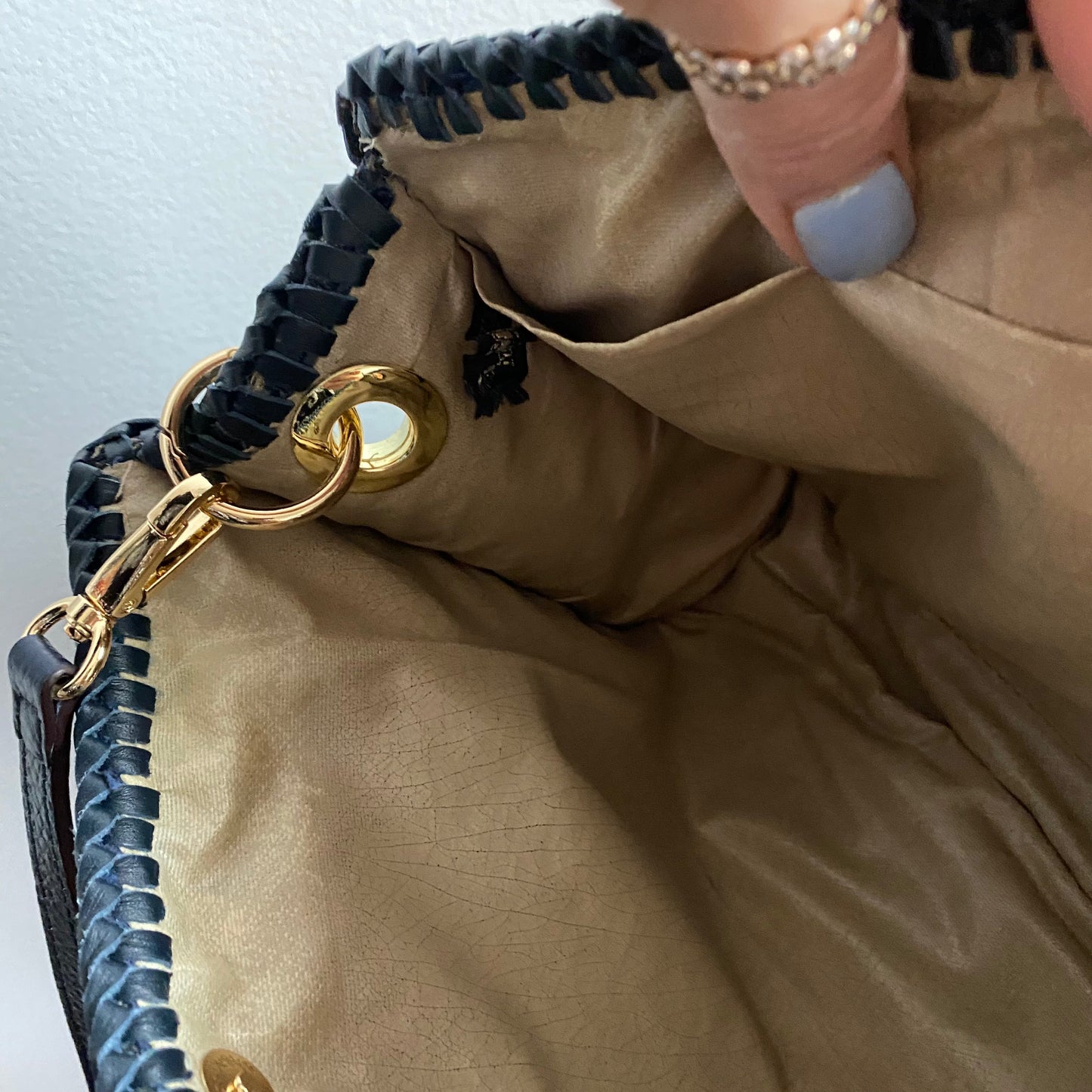 The Swan Crossbody/Tote -Orvis bags Dior Trotter Canvas in Navy (TWO straps!)
