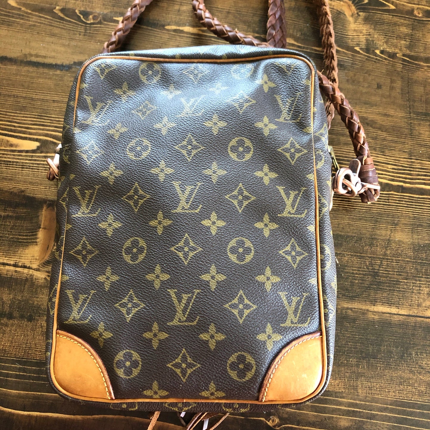 The Macaw - Monogram Crossbody Bag with Antique Copper