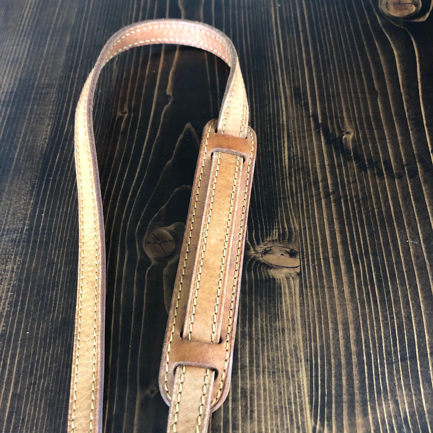 The Peacock -Orvis bags Monogram Hobo Crossbody - Vachetta and Brass