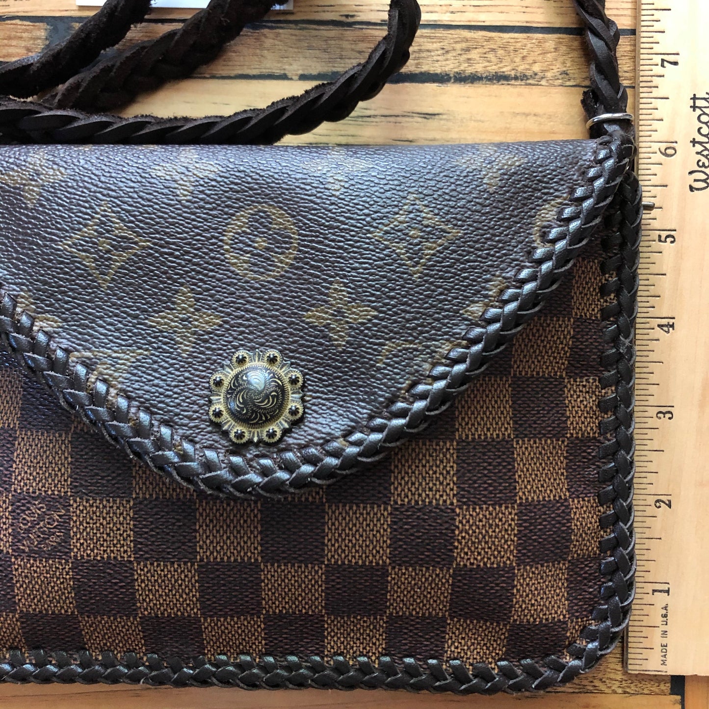 The Falcon - Damier/Monogram MixOrvis bags Wristlet/Crossbody/Clutch