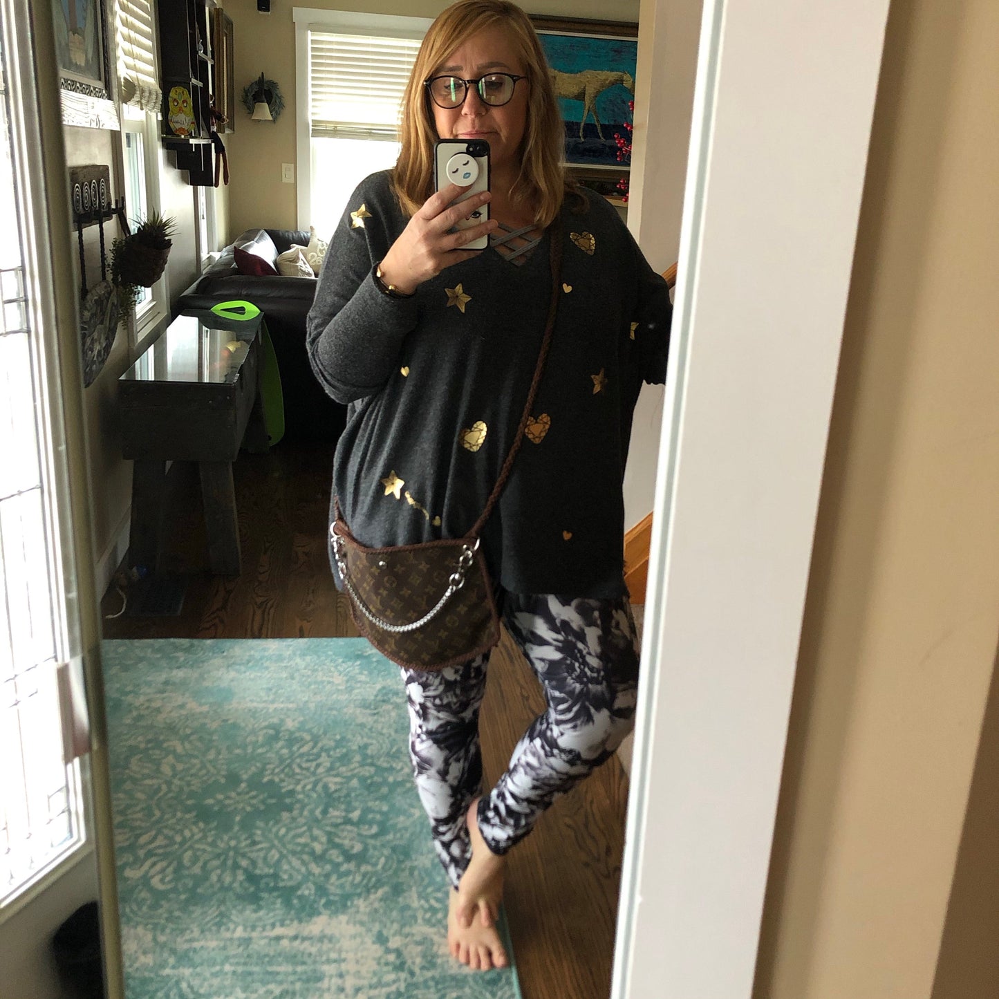 The Peacock -Orvis bags Monogram Hobo Crossbody