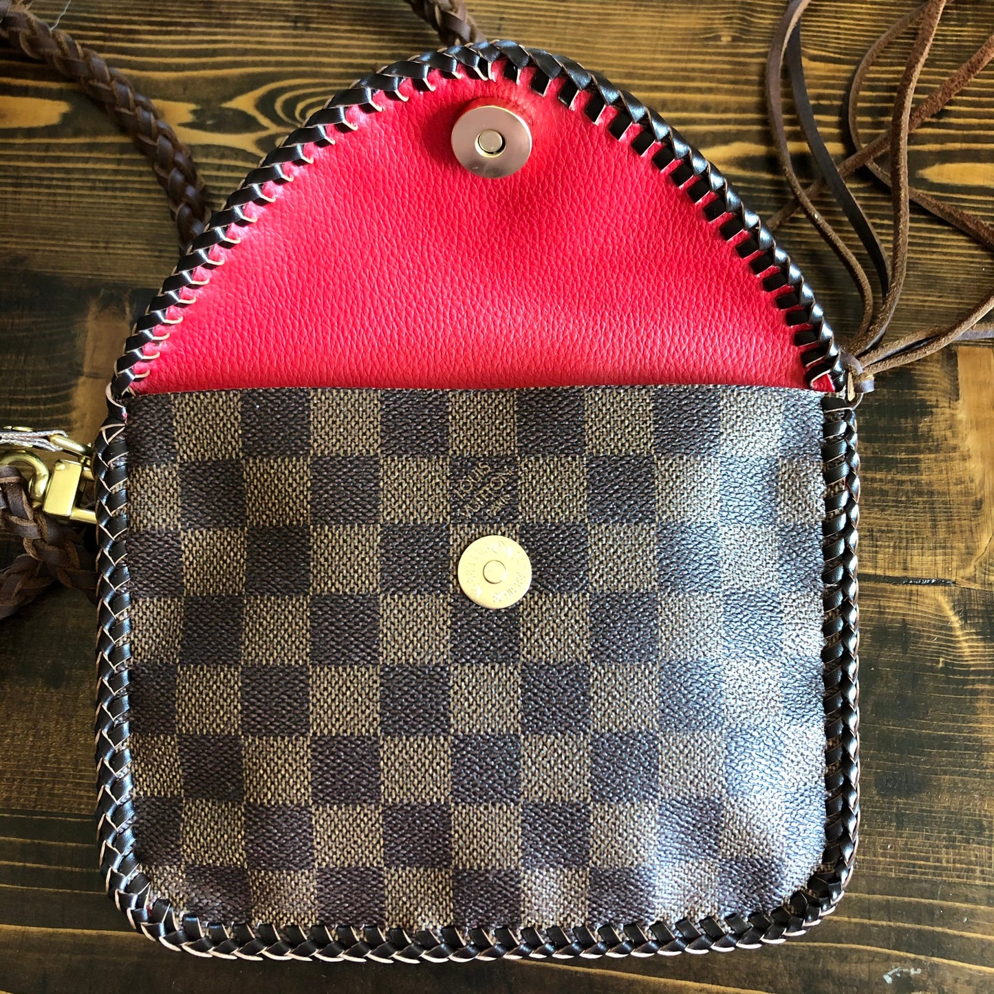 The Falcon -Orvis bags Damier/Monogram Mix Wristlet/Crossbody/Clutch
