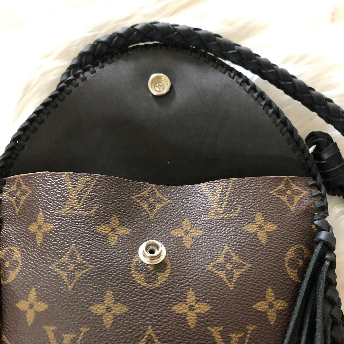 The Falcon - Monogram Black FringeOrvis bags Mini Tote/Crossbody