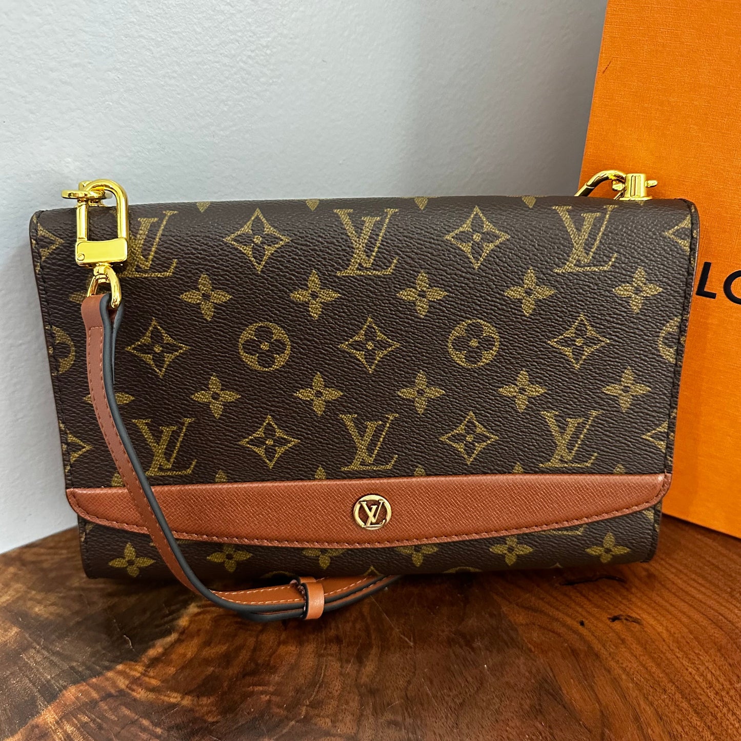 The Junco Crossbody -Orvis bags Monogram in Whiskey