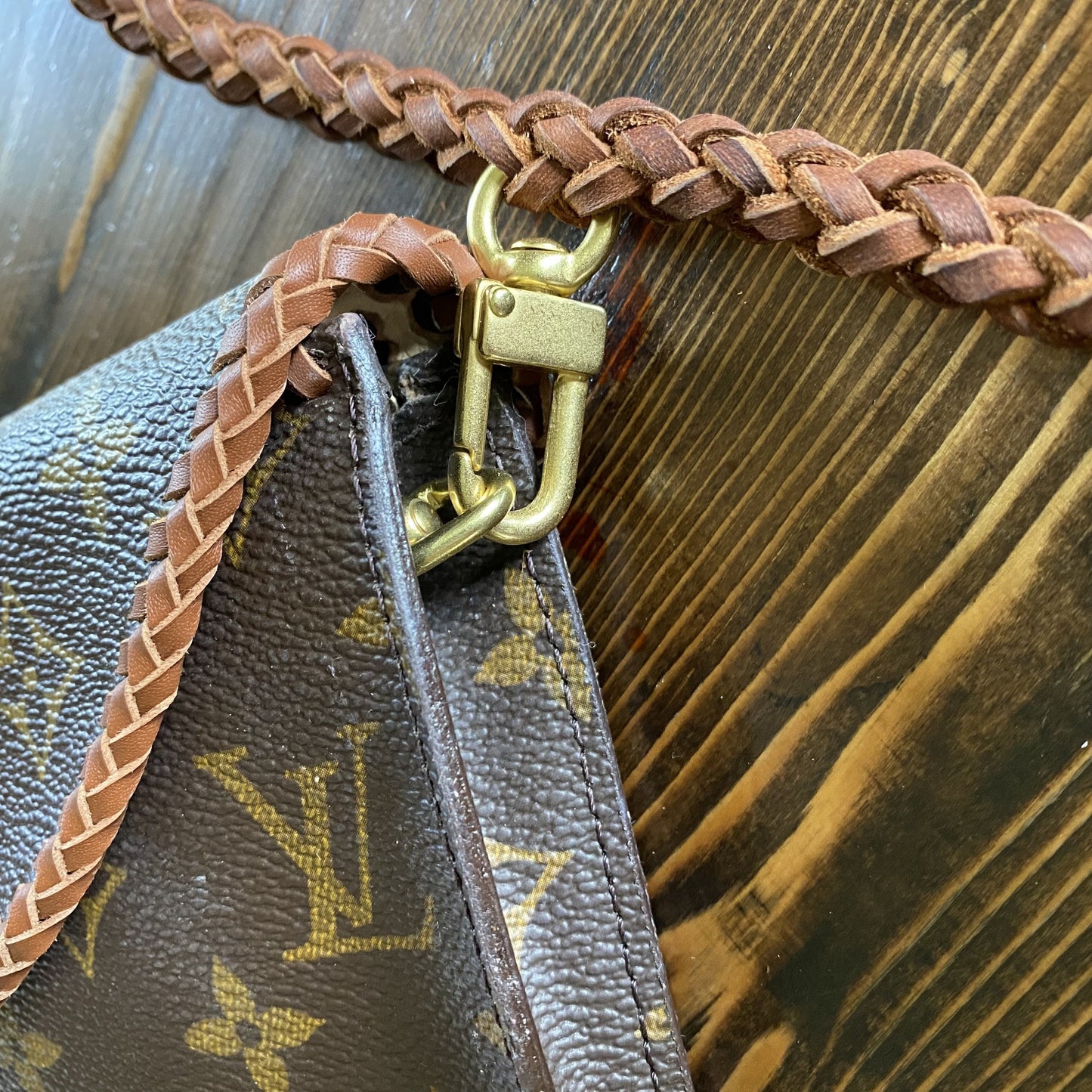 The Junco -Orvis bags Monogram in Whiskey Crossbody Bag