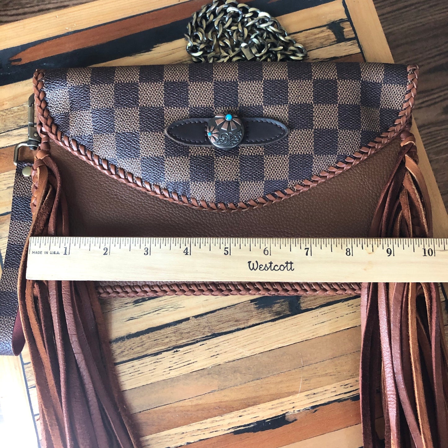 The Eagle - Fringed CognacOrvis bags Wristlet/Crossbody/Clutch Bag