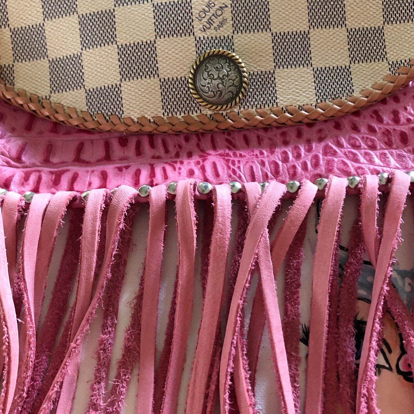 The Wren - Damier and PinkOrvis bags Wristlet/Crossbody/Clutch