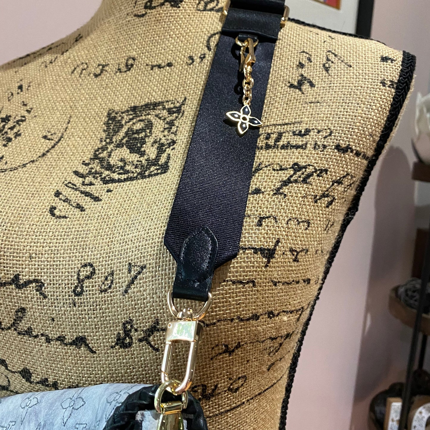 The Dove -Orvis bags Embroidered Monogram Lambskin Crossbody/Shoulder Bag