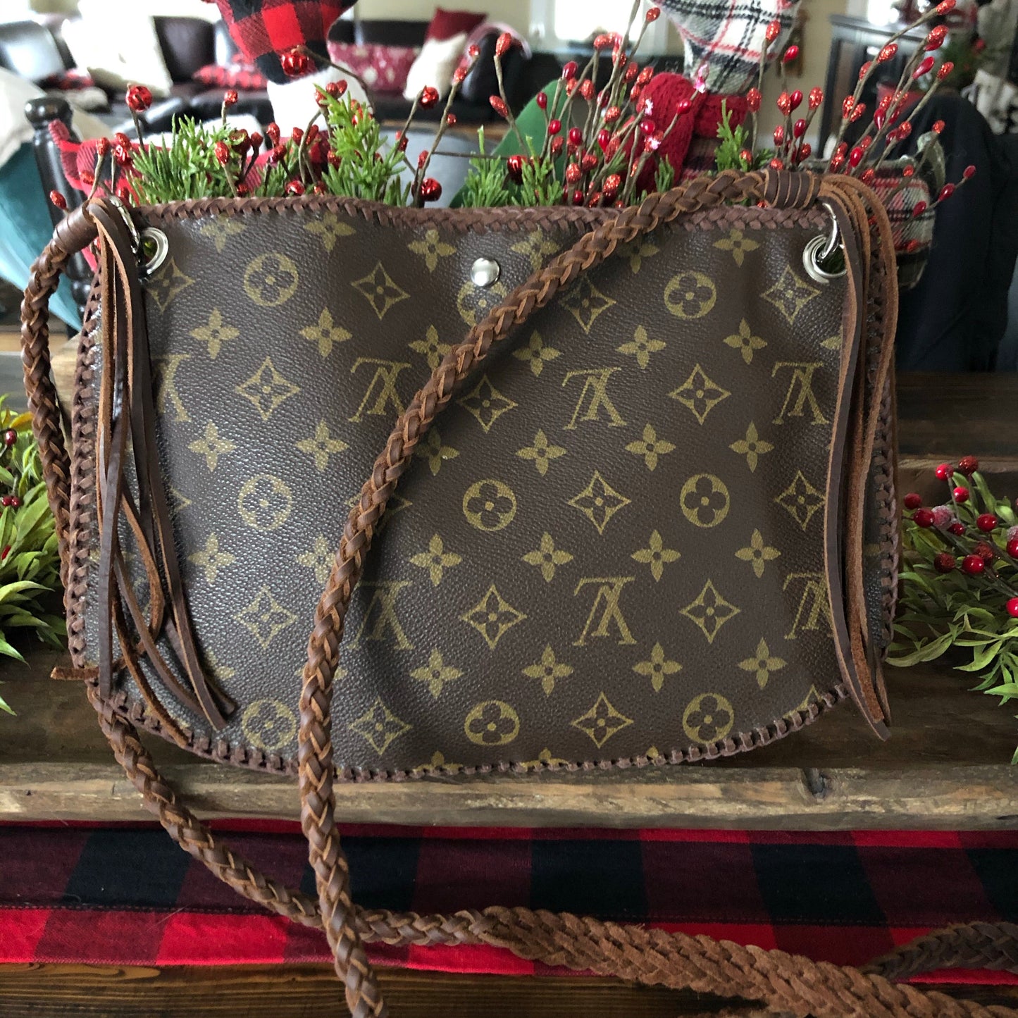 The Peacock -Orvis bags Monogram Hobo Crossbody