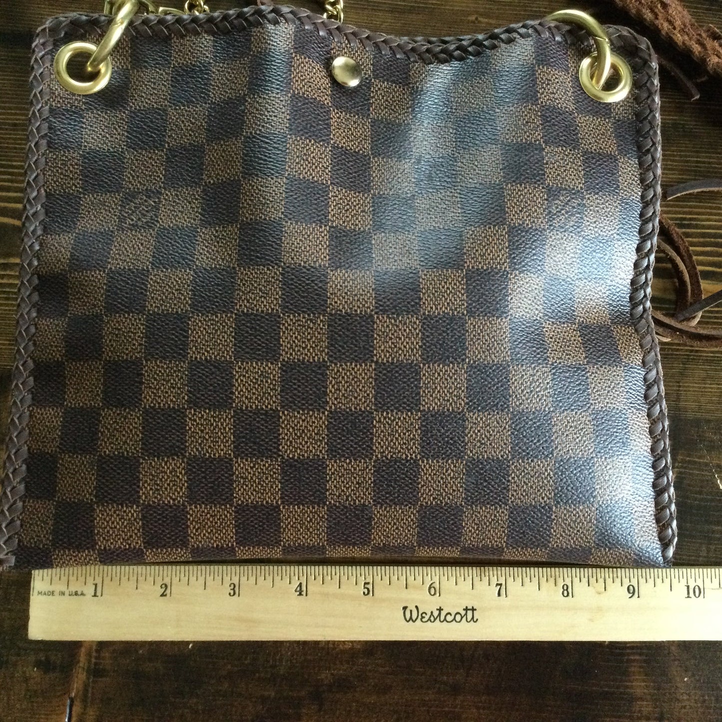 The Nuthatch -Orvis bags Damier Crossbody (Gold Hardware)
