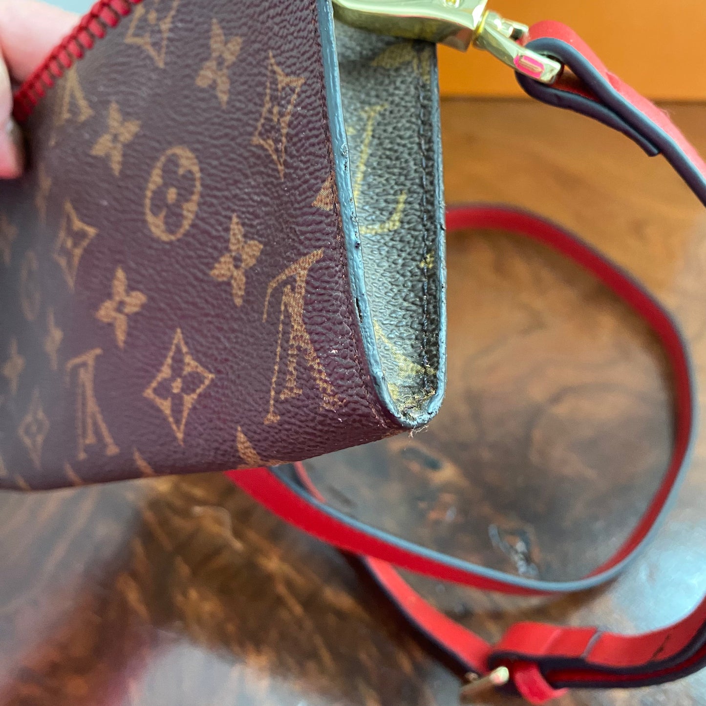 The Junco Crossbody -Orvis bags Monogram in Red