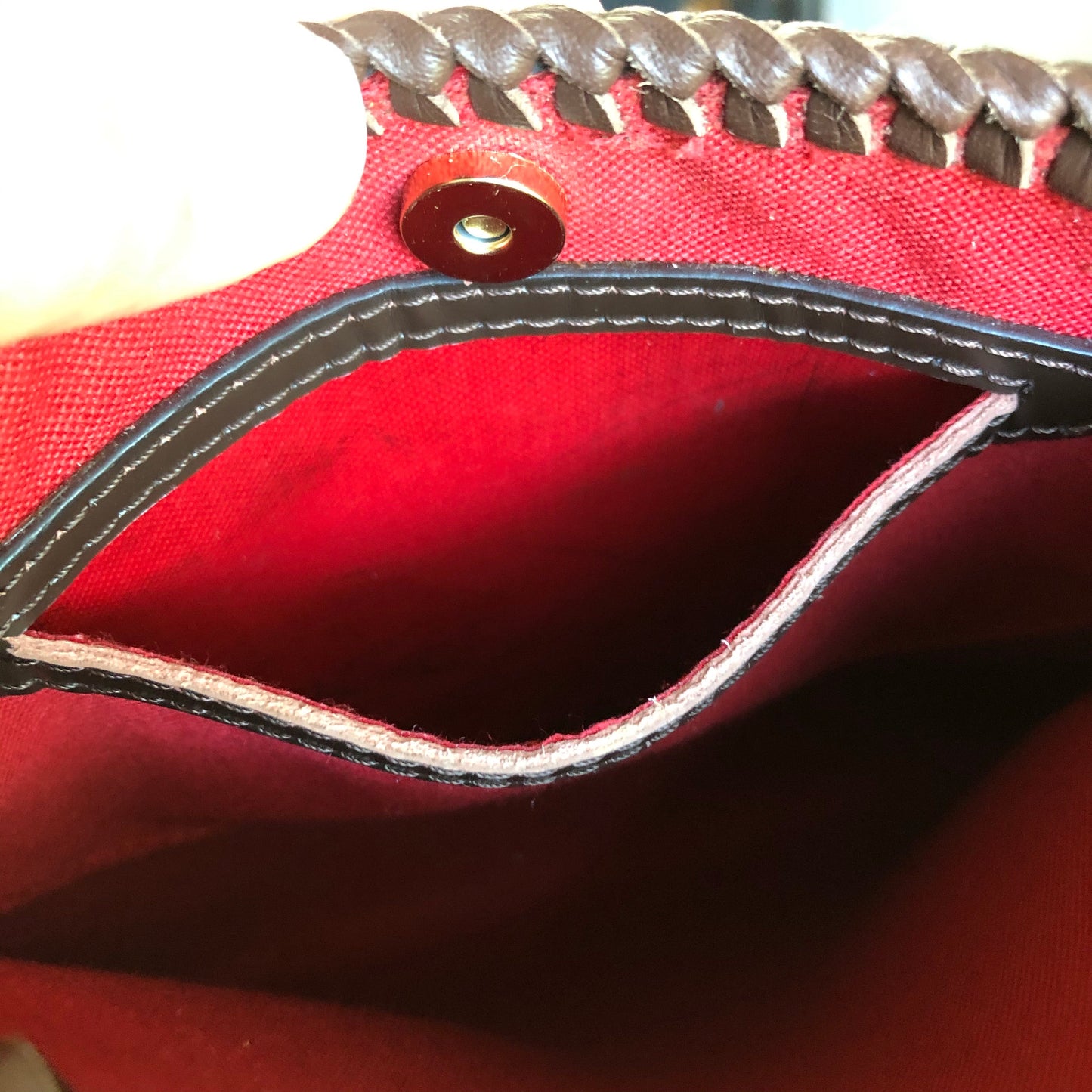 The Nuthatch -Orvis bags Damier Crossbody with Cheetah Strap