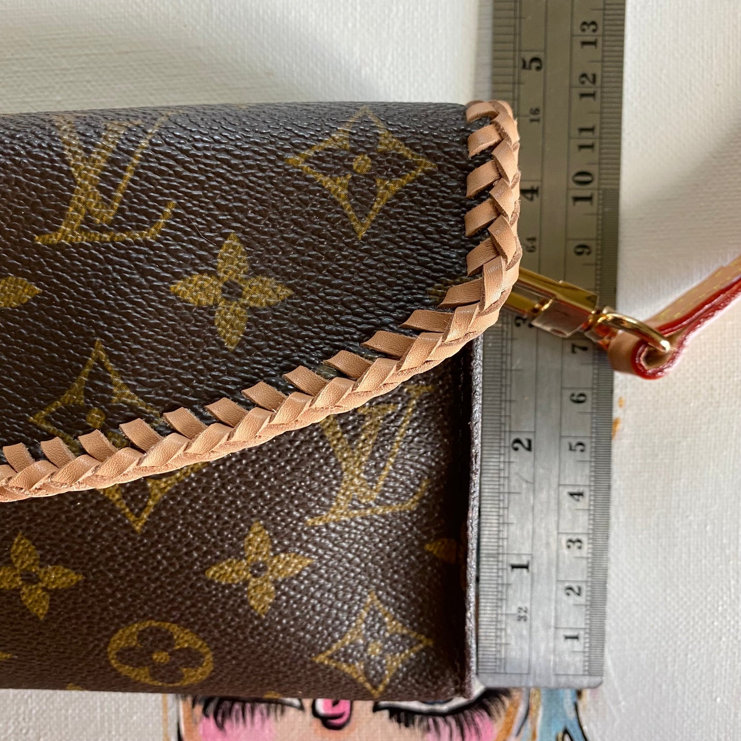 The Junco -Orvis bags Monogram in Vachetta Crossbody Bag