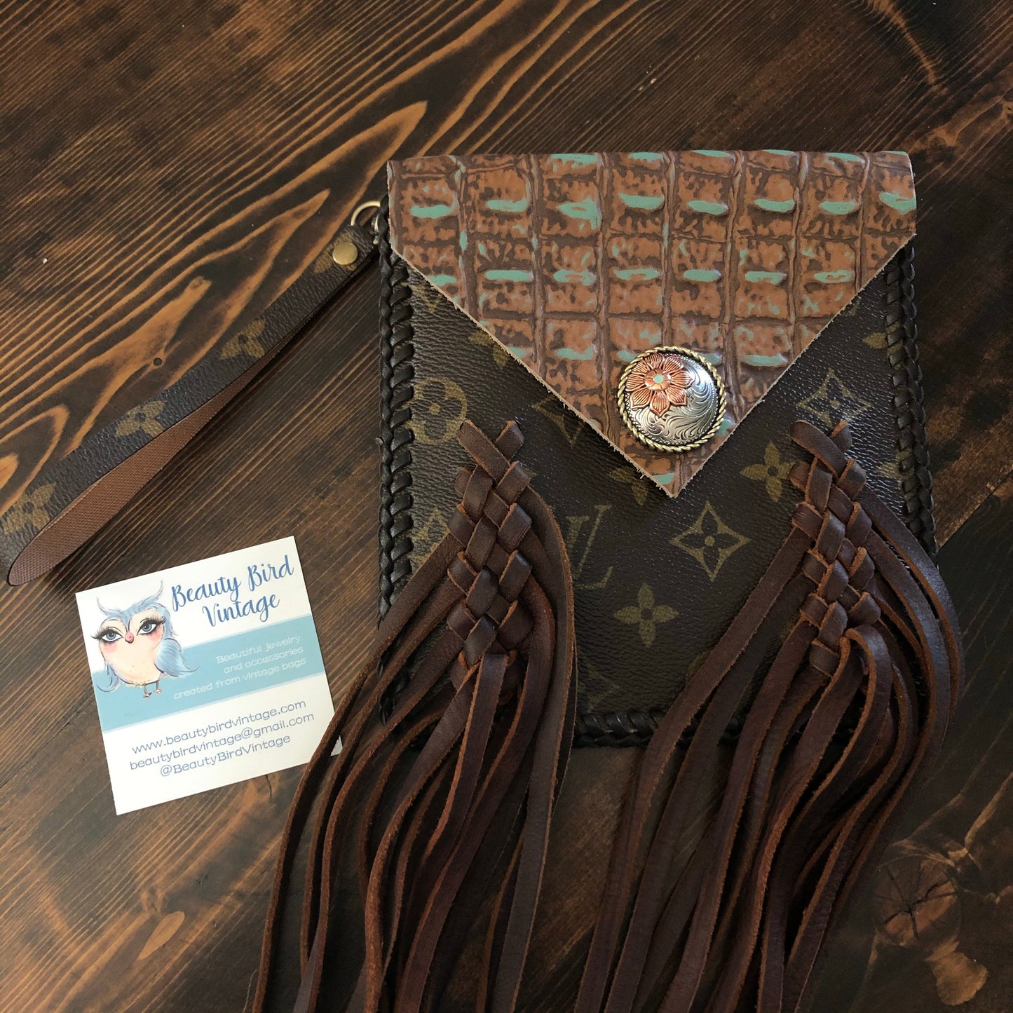 The Hawk - BrownOrvis bags Clutch/Wristlet/Crossbody Bag