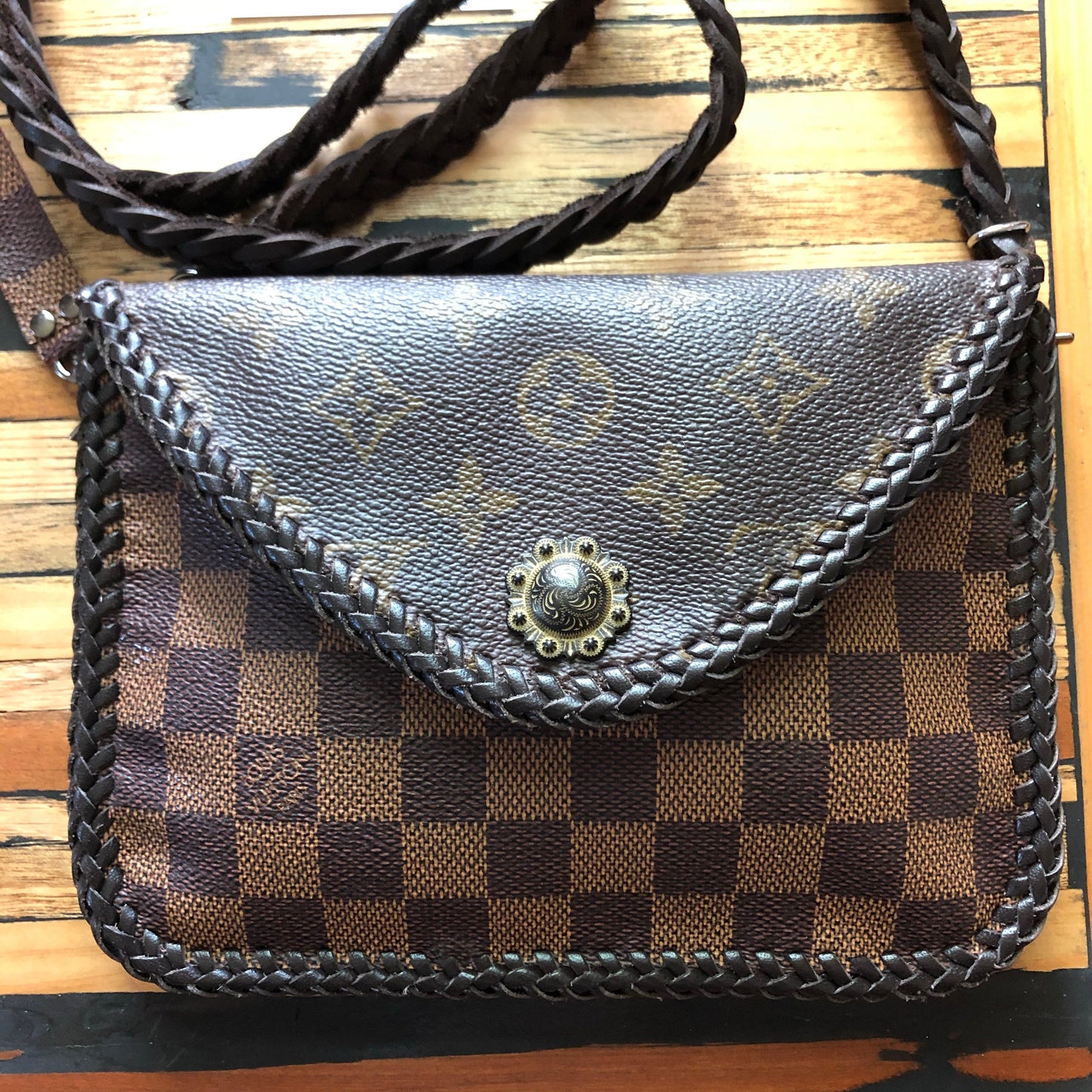The Falcon - Damier/Monogram MixOrvis bags Wristlet/Crossbody/Clutch
