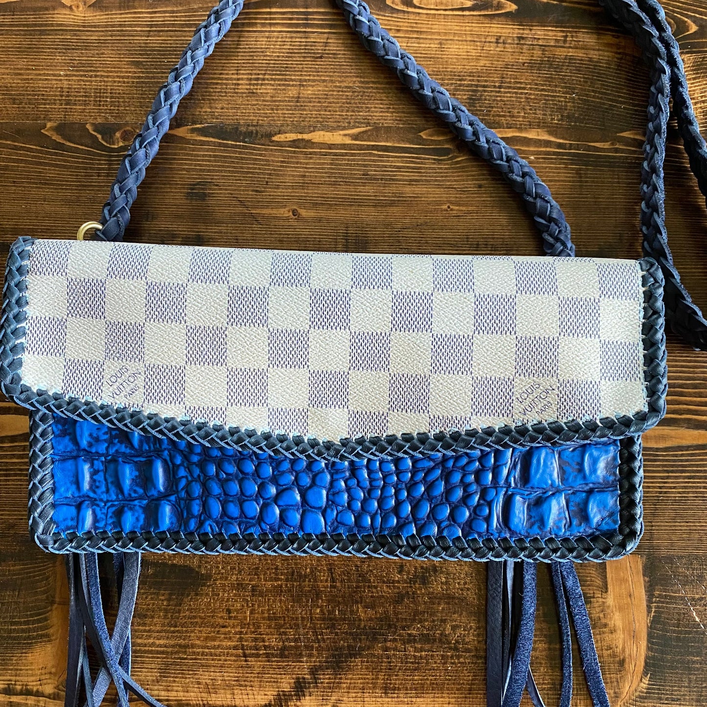 The Crane - Damier and BlueOrvis bags Crossbody Bag