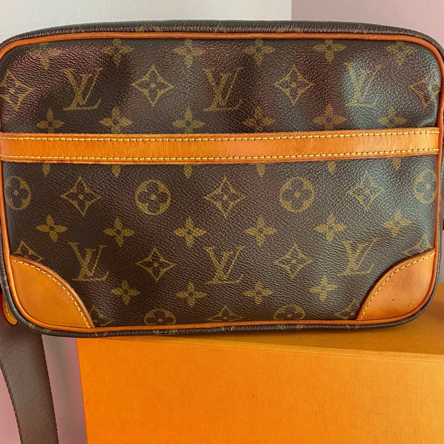 The Sparrow Crossbody -Orvis bags Monogram in Tan