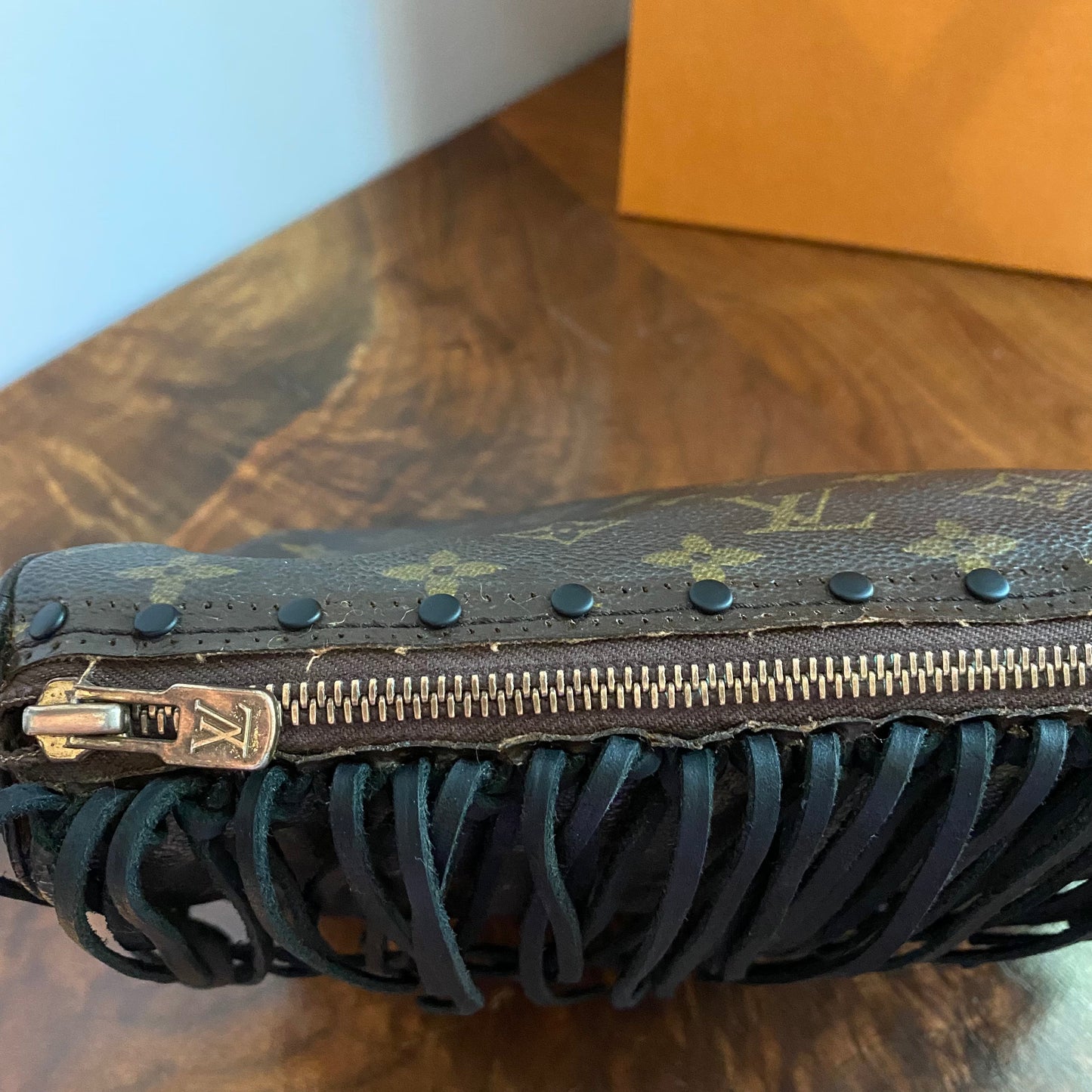 The Partridge -Orvis bags Monogram in Black Fringe Crossbody Bag