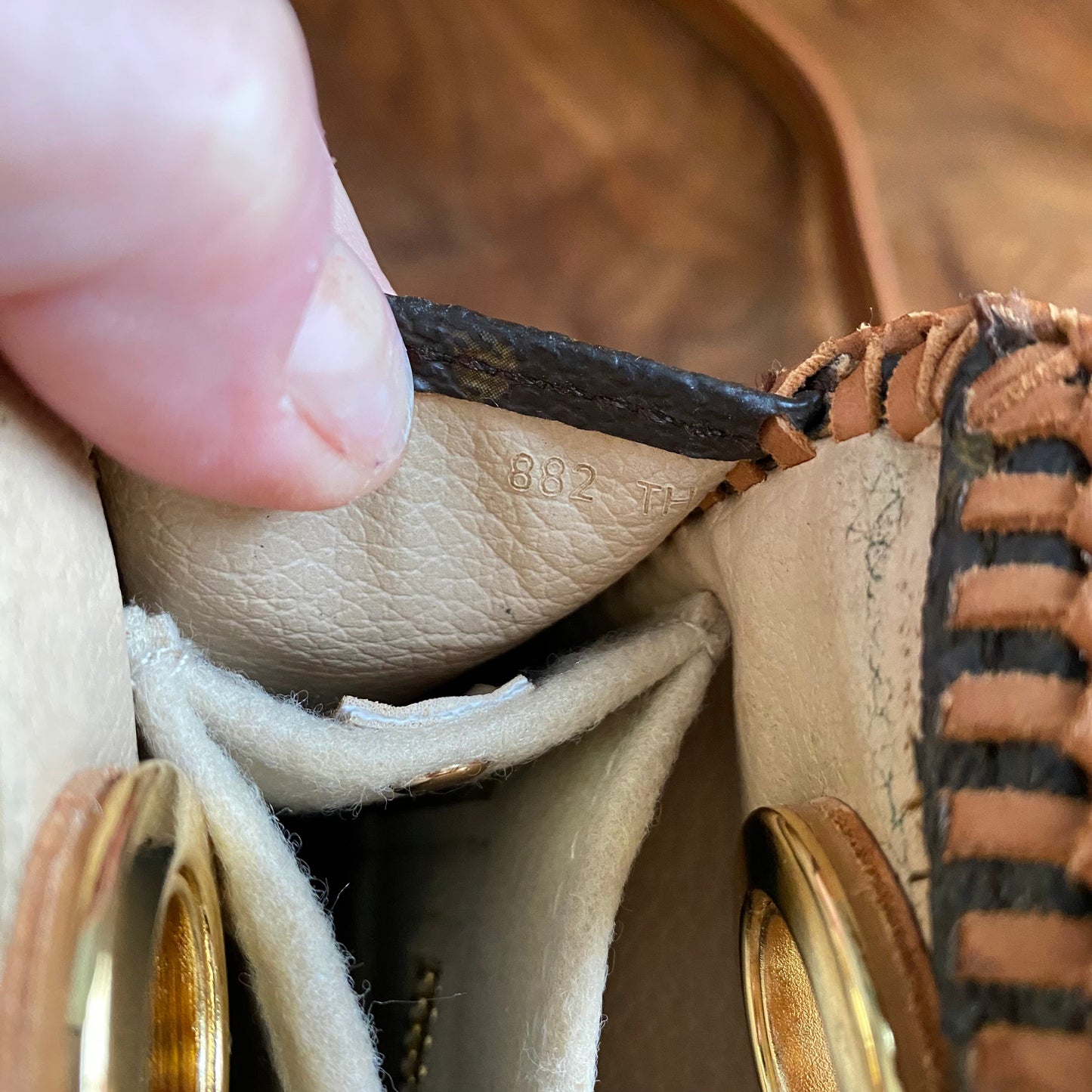 The Swan -Orvis bags Monogram in Dark Vachetta Crossbody - 2 Straps!