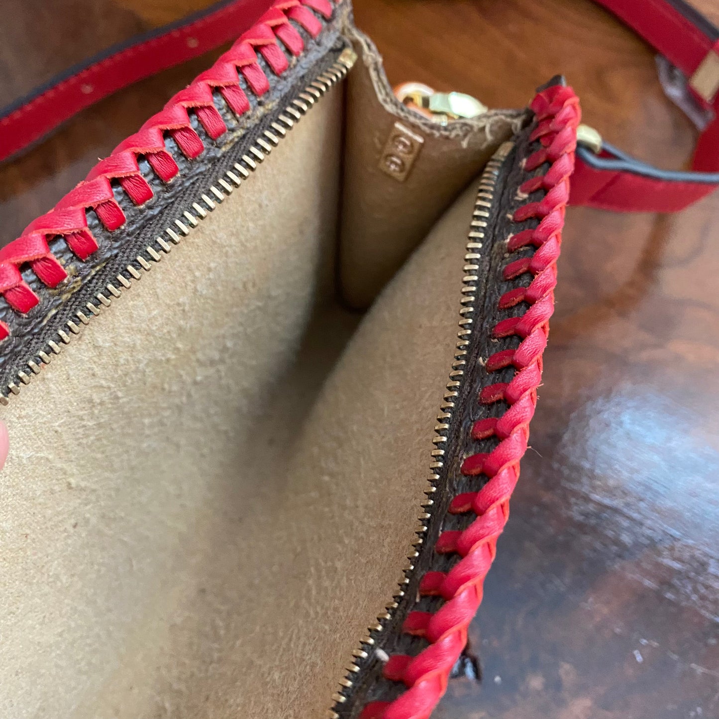 The Junco Crossbody -Orvis bags Monogram in Red